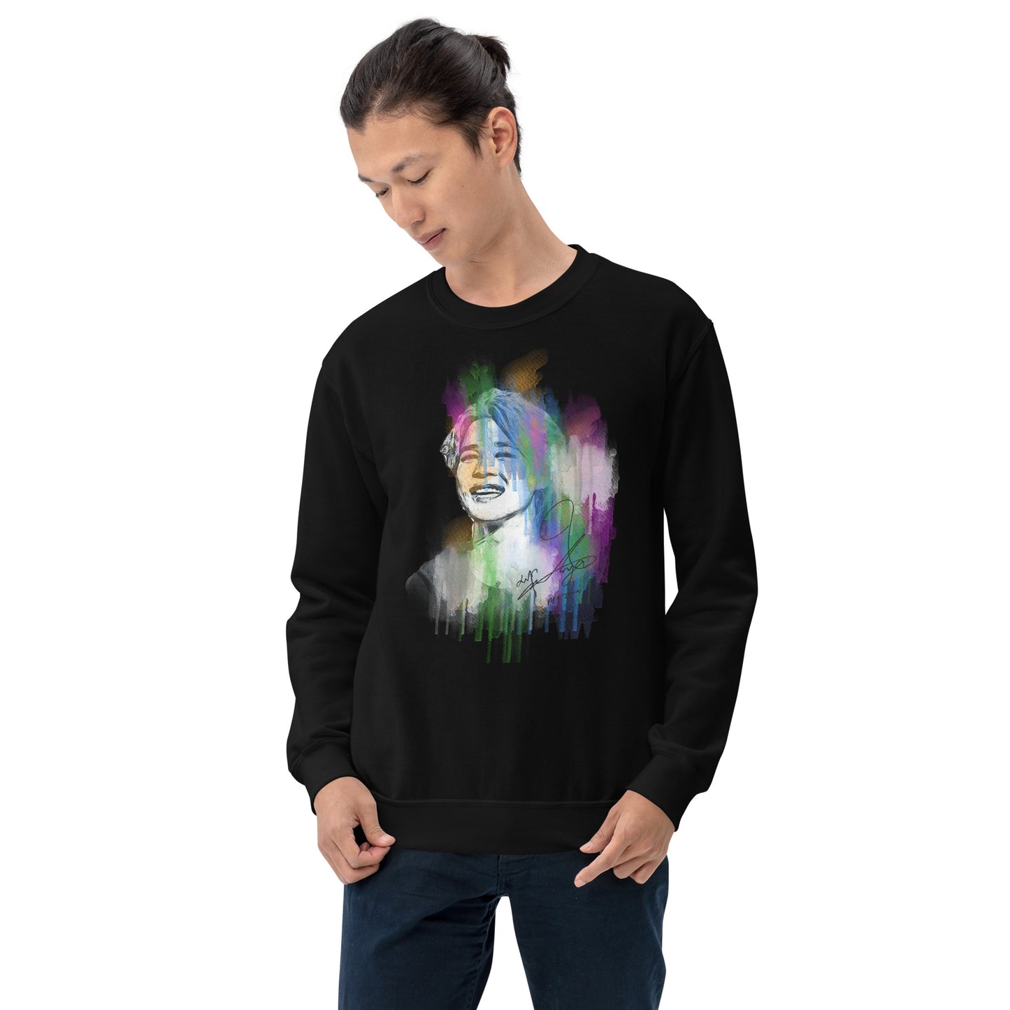 BTS Jimin, Park Ji-min Waterpaint Portrait Unisex Sweatshirt
