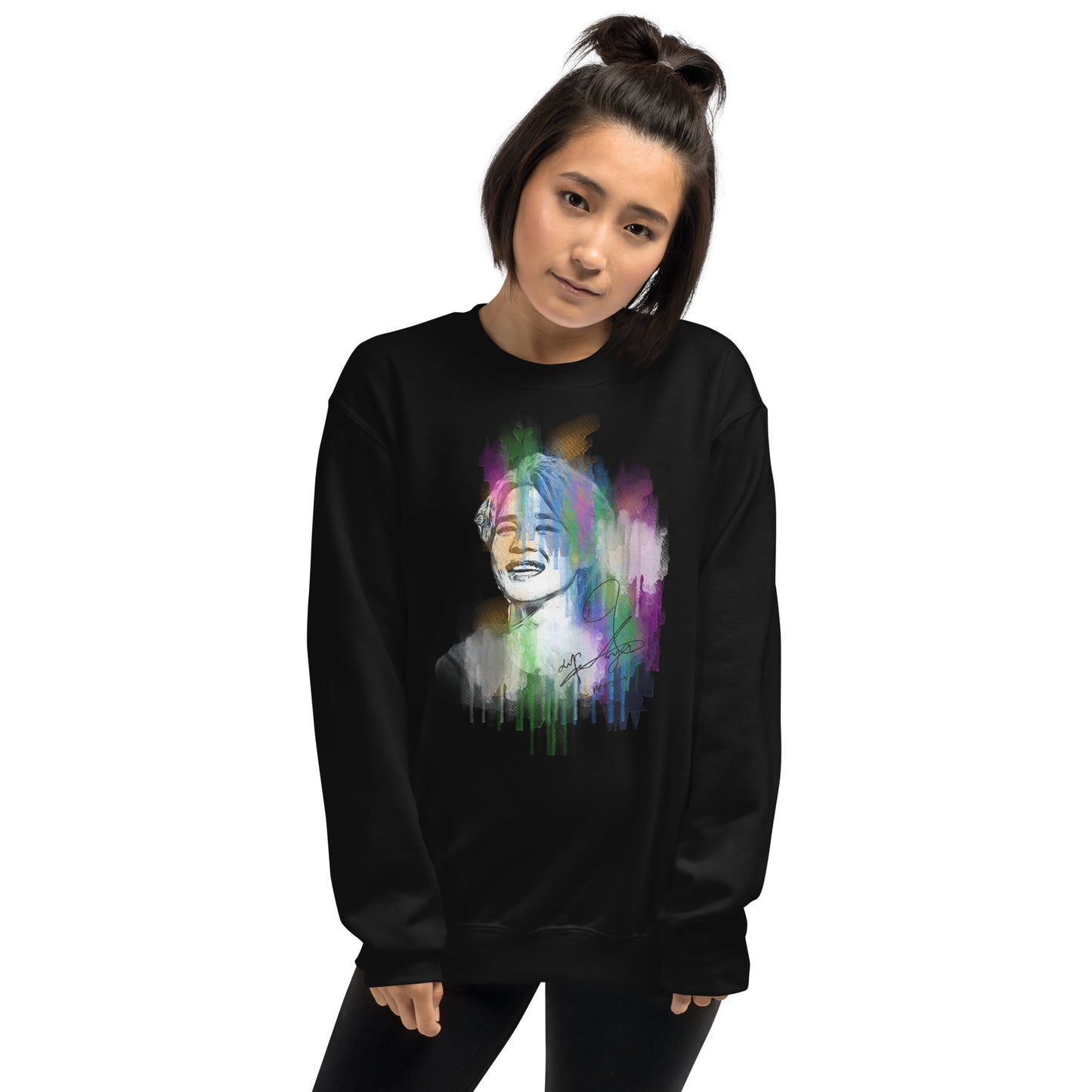 BTS Jimin, Park Ji-min Waterpaint Portrait Unisex Sweatshirt
