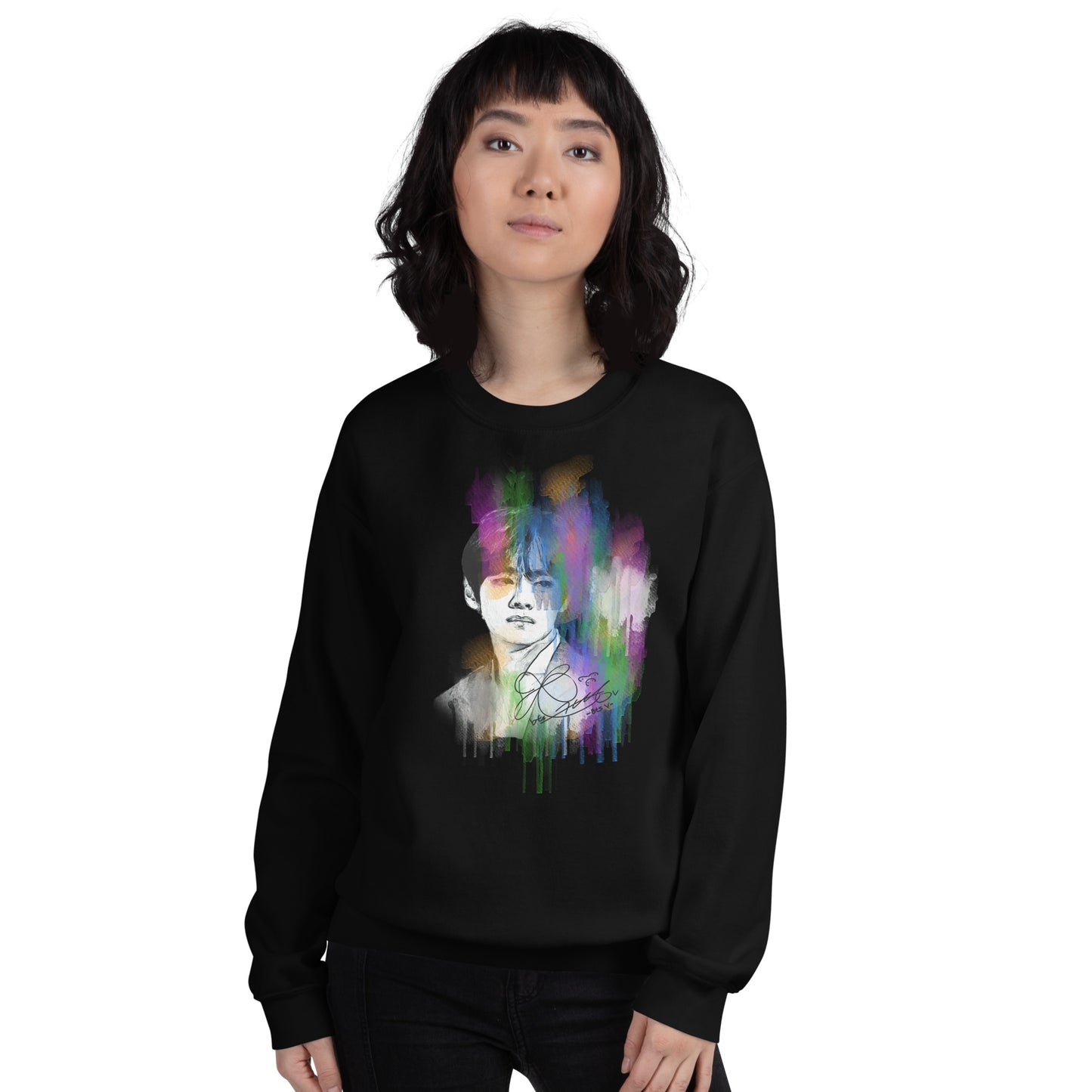 BTS V, Kim Tae-hyung Waterpaint Portrait Unisex Sweatshirt