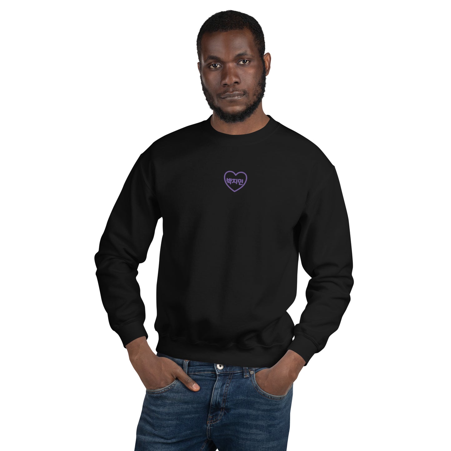 BTS Jimin, Park Ji-min BTS Purple Embroidery Unisex Sweatshirt