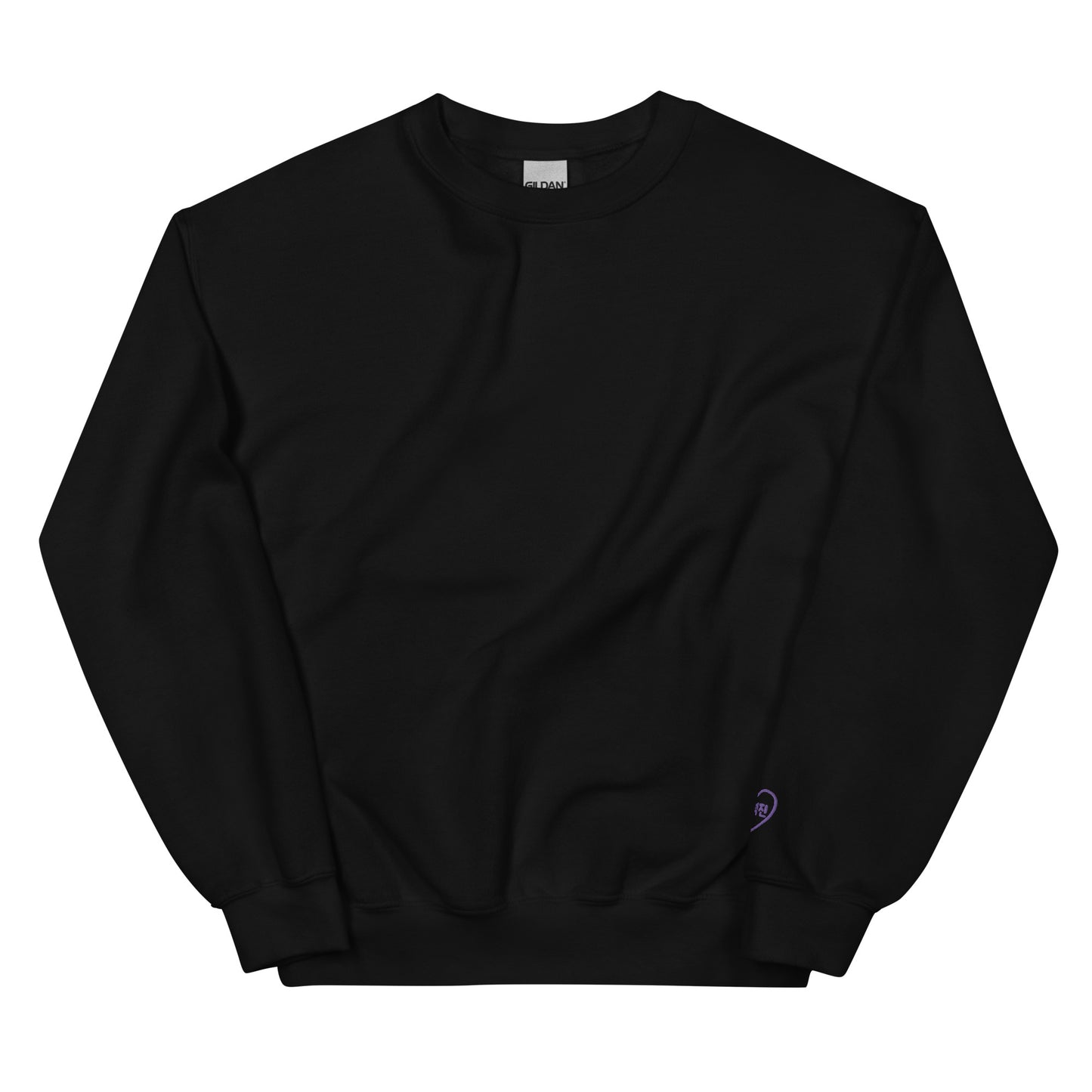 BTS Jin, Kim Seok-jin Purple Heart Embroidery Unisex Sweatshirt