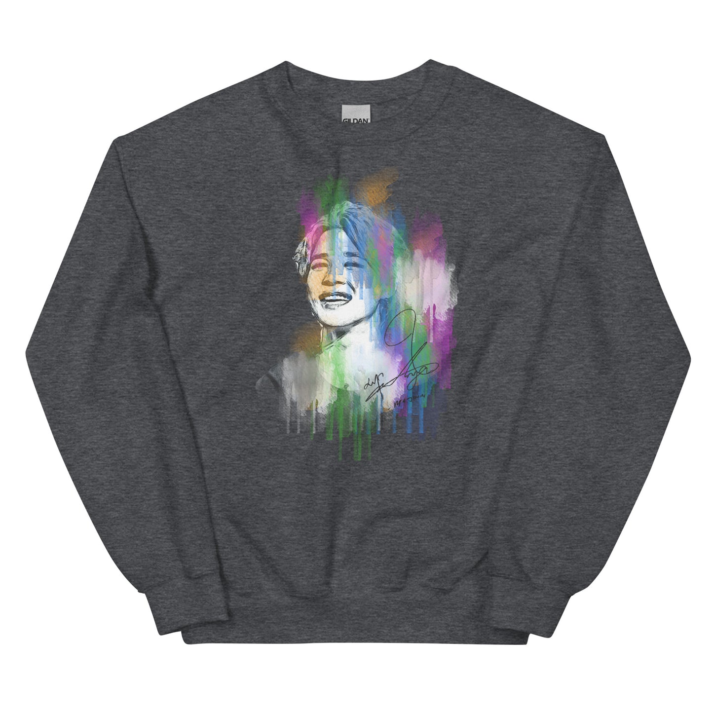 BTS Jimin, Park Ji-min Waterpaint Portrait Unisex Sweatshirt