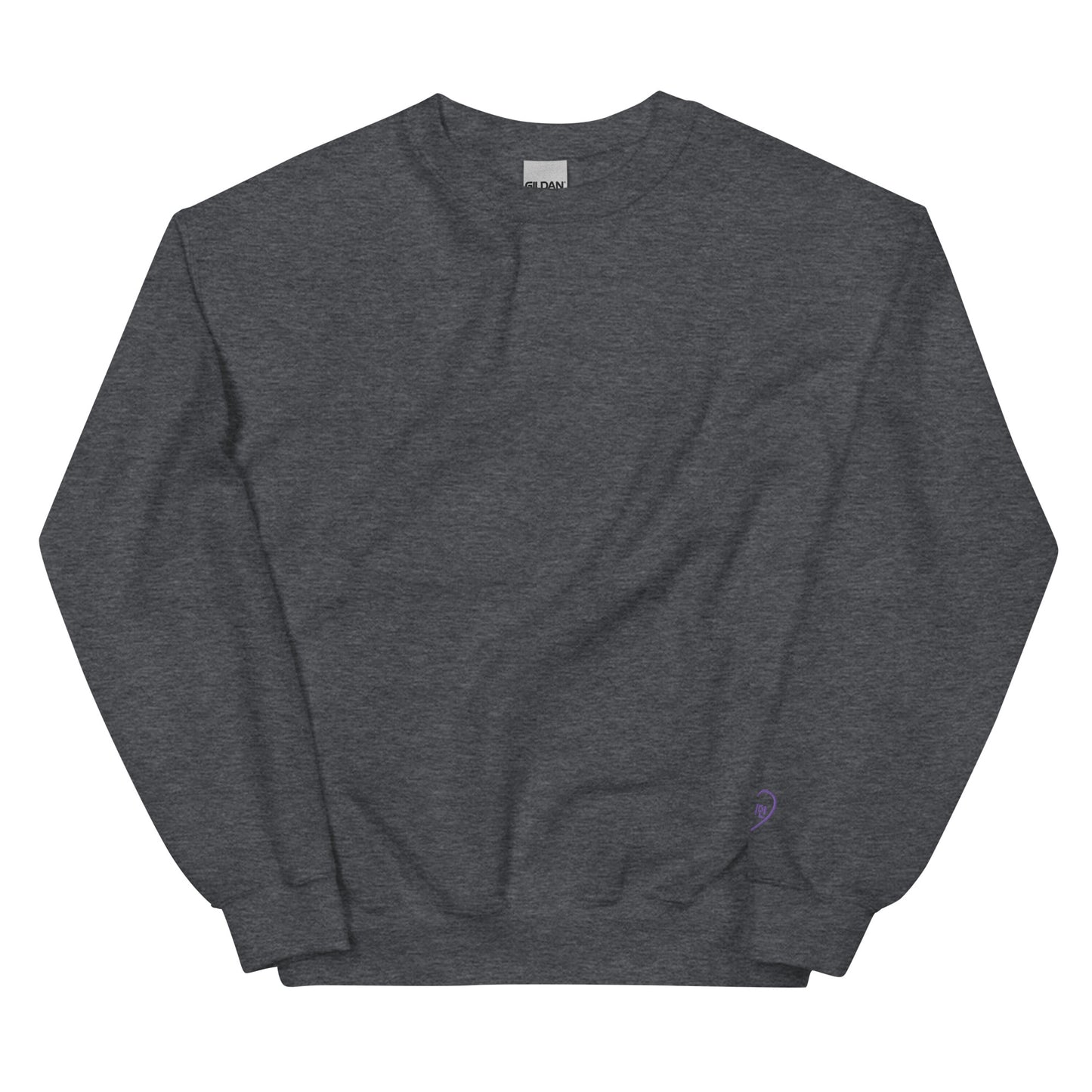 BTS Jimin, Park Ji-min Purple Heart Embroidery Unisex Sweatshirt