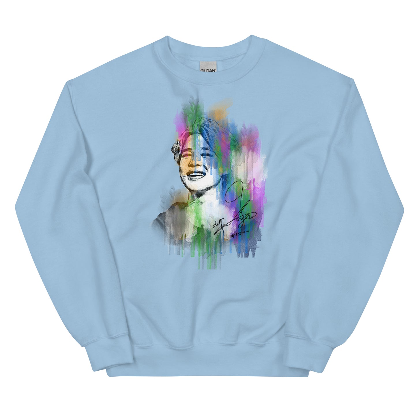 BTS Jimin, Park Ji-min Waterpaint Portrait Unisex Sweatshirt
