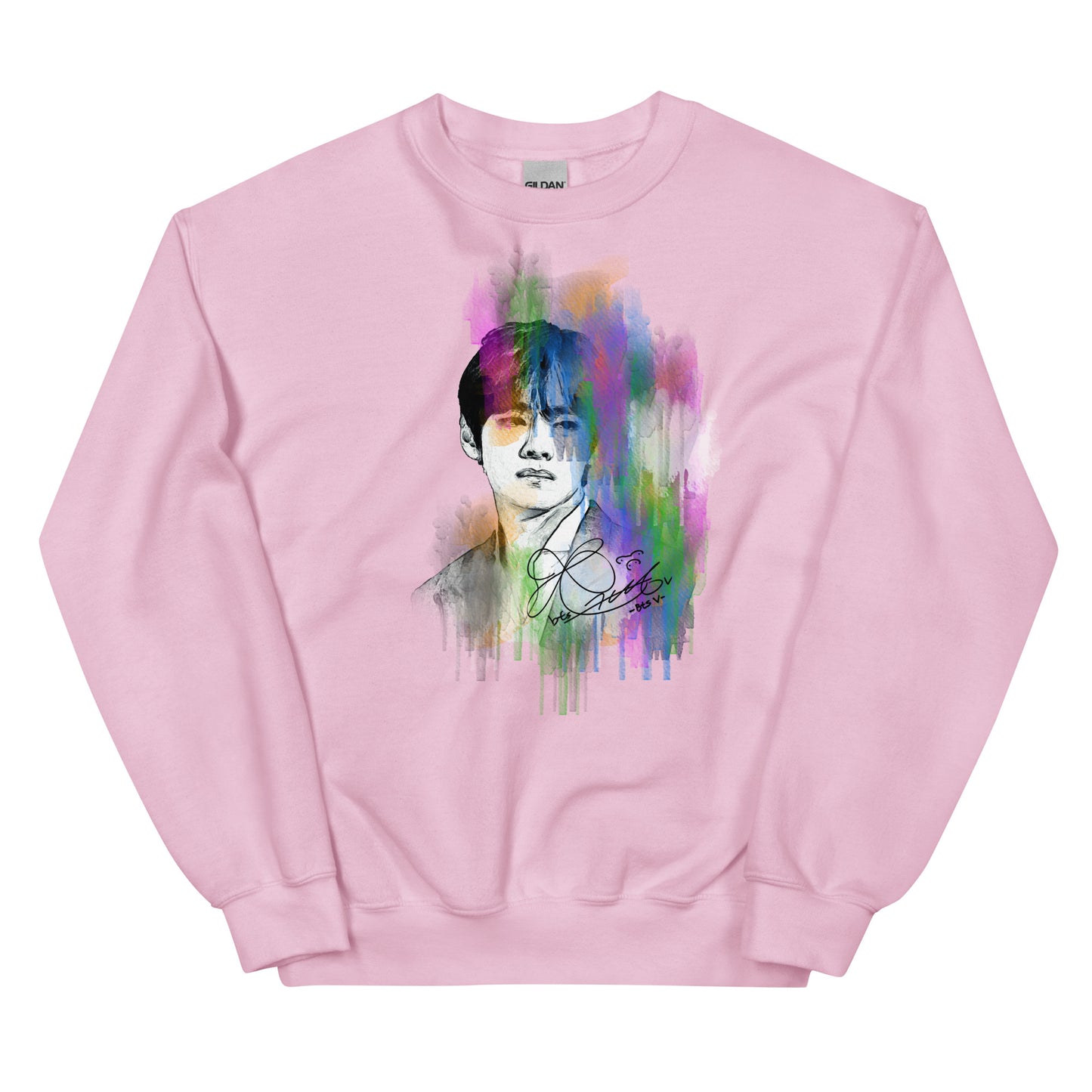 BTS V, Kim Tae-hyung Waterpaint Portrait Unisex Sweatshirt