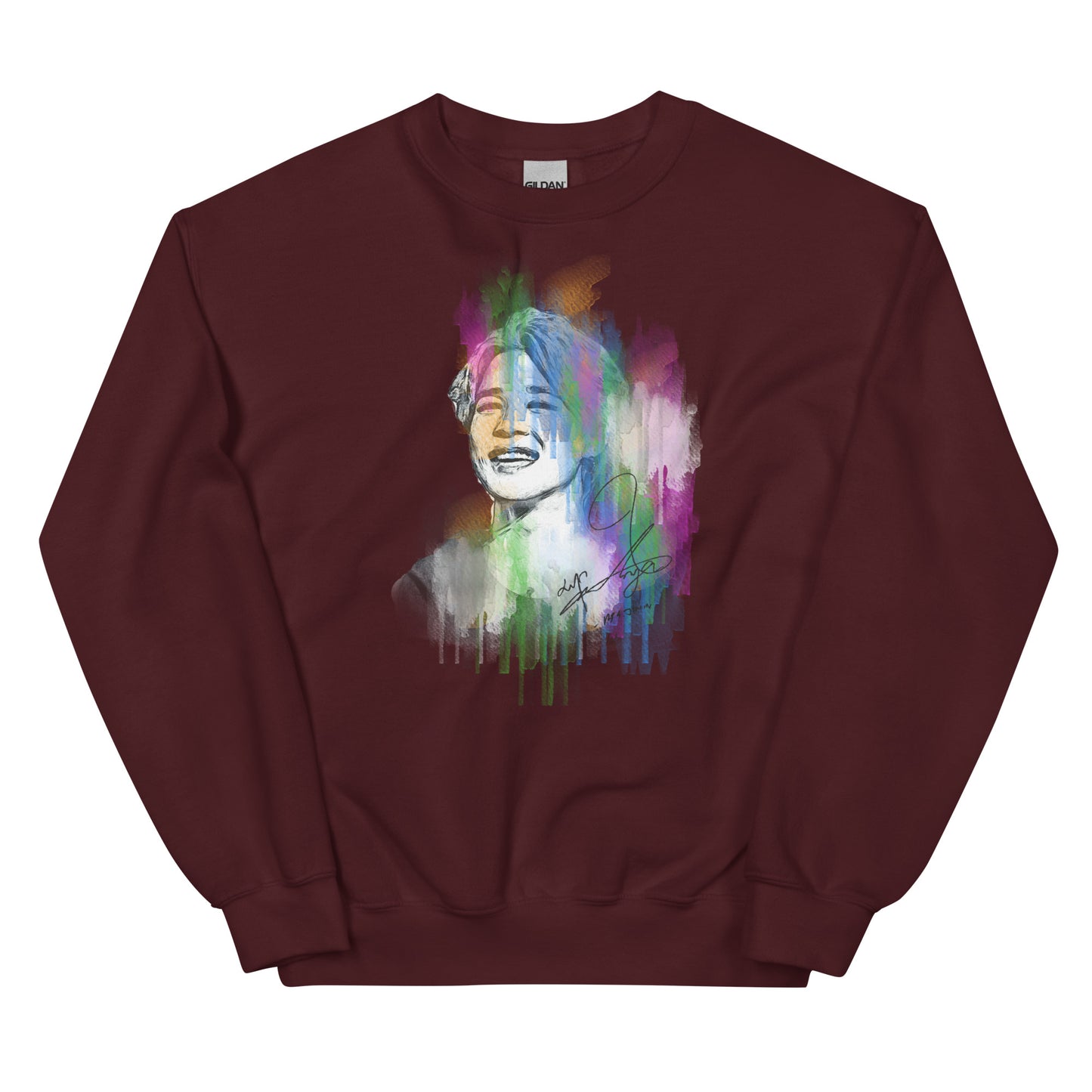 BTS Jimin, Park Ji-min Waterpaint Portrait Unisex Sweatshirt