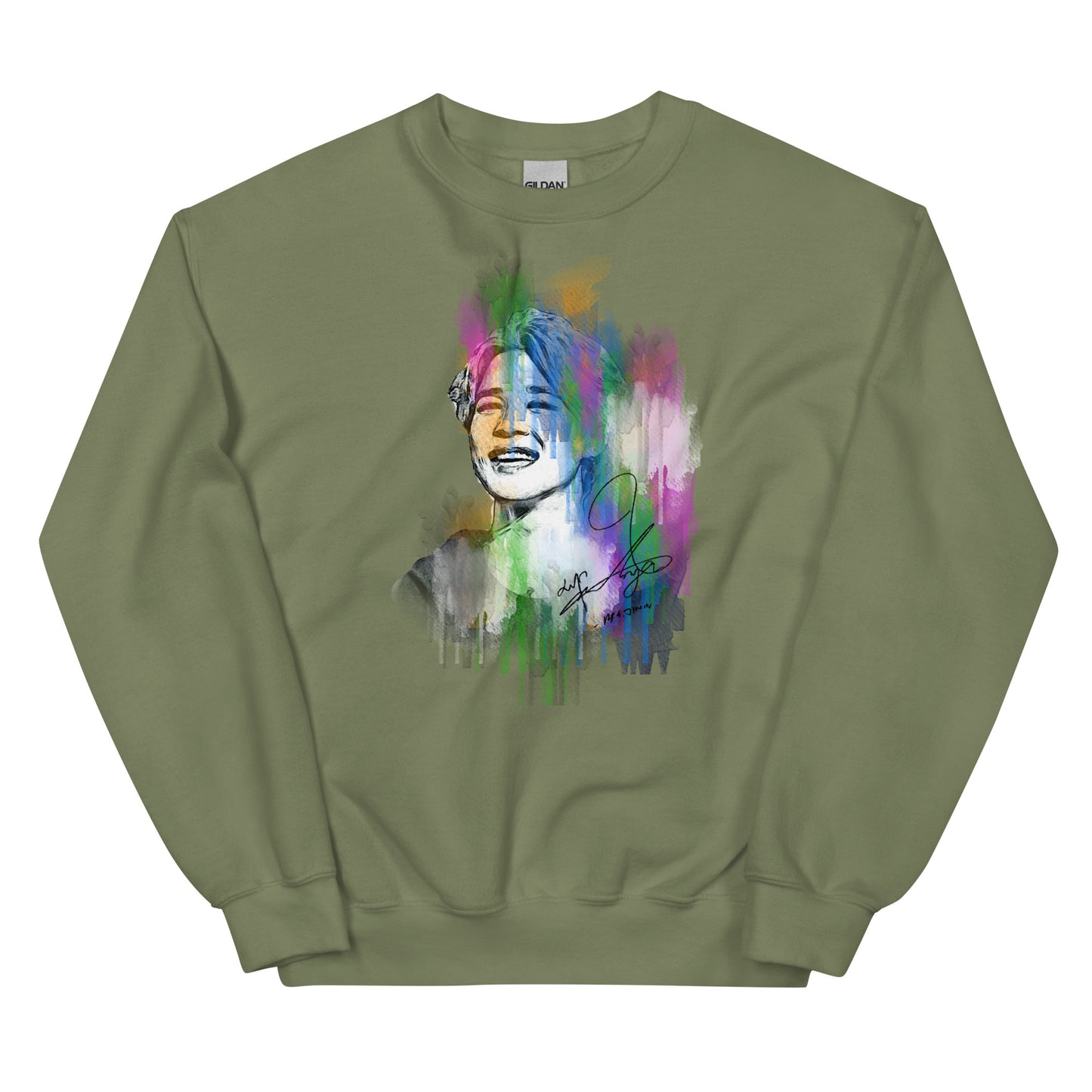 BTS Jimin, Park Ji-min Waterpaint Portrait Unisex Sweatshirt