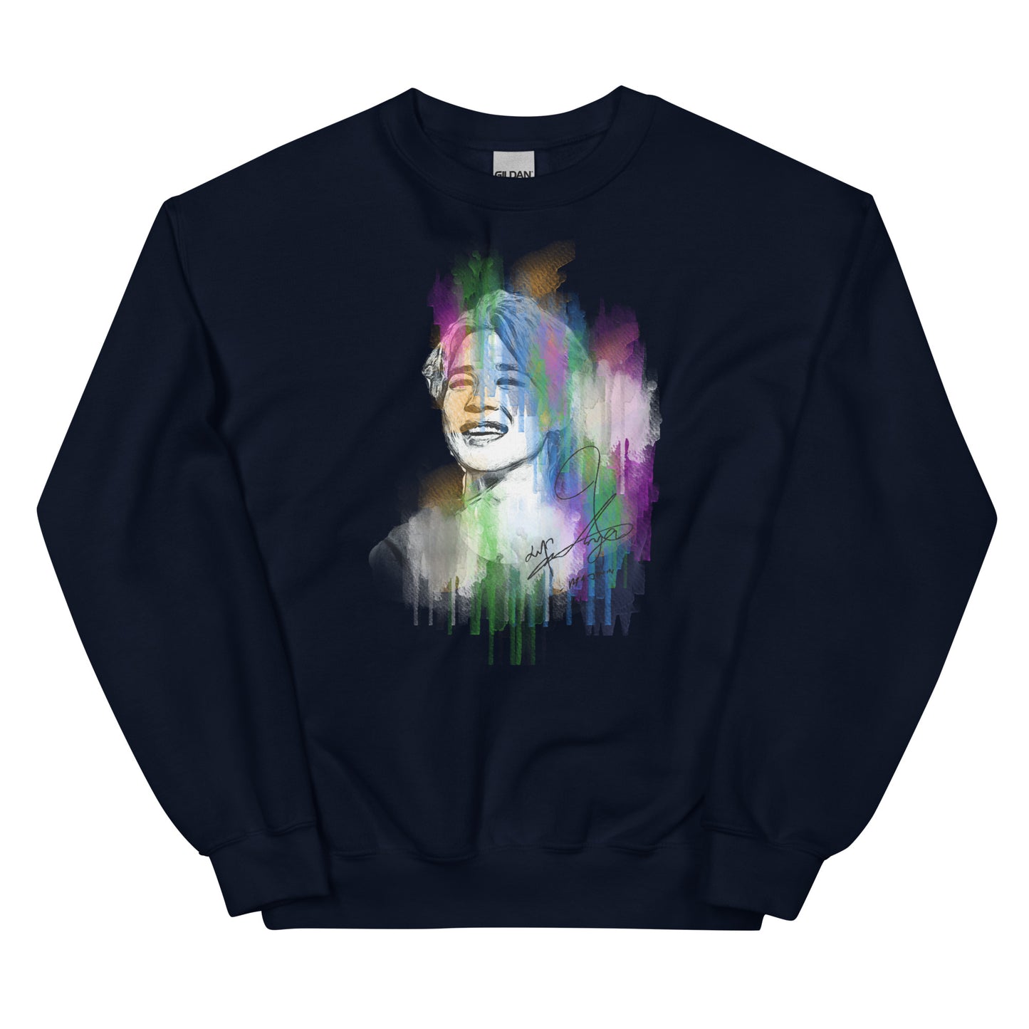 BTS Jimin, Park Ji-min Waterpaint Portrait Unisex Sweatshirt
