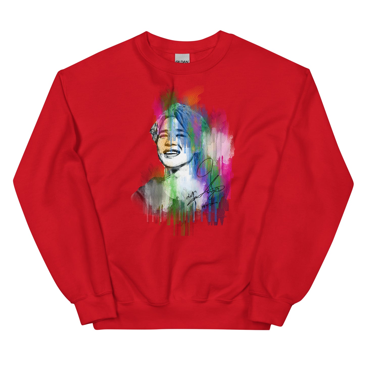 BTS Jimin, Park Ji-min Waterpaint Portrait Unisex Sweatshirt