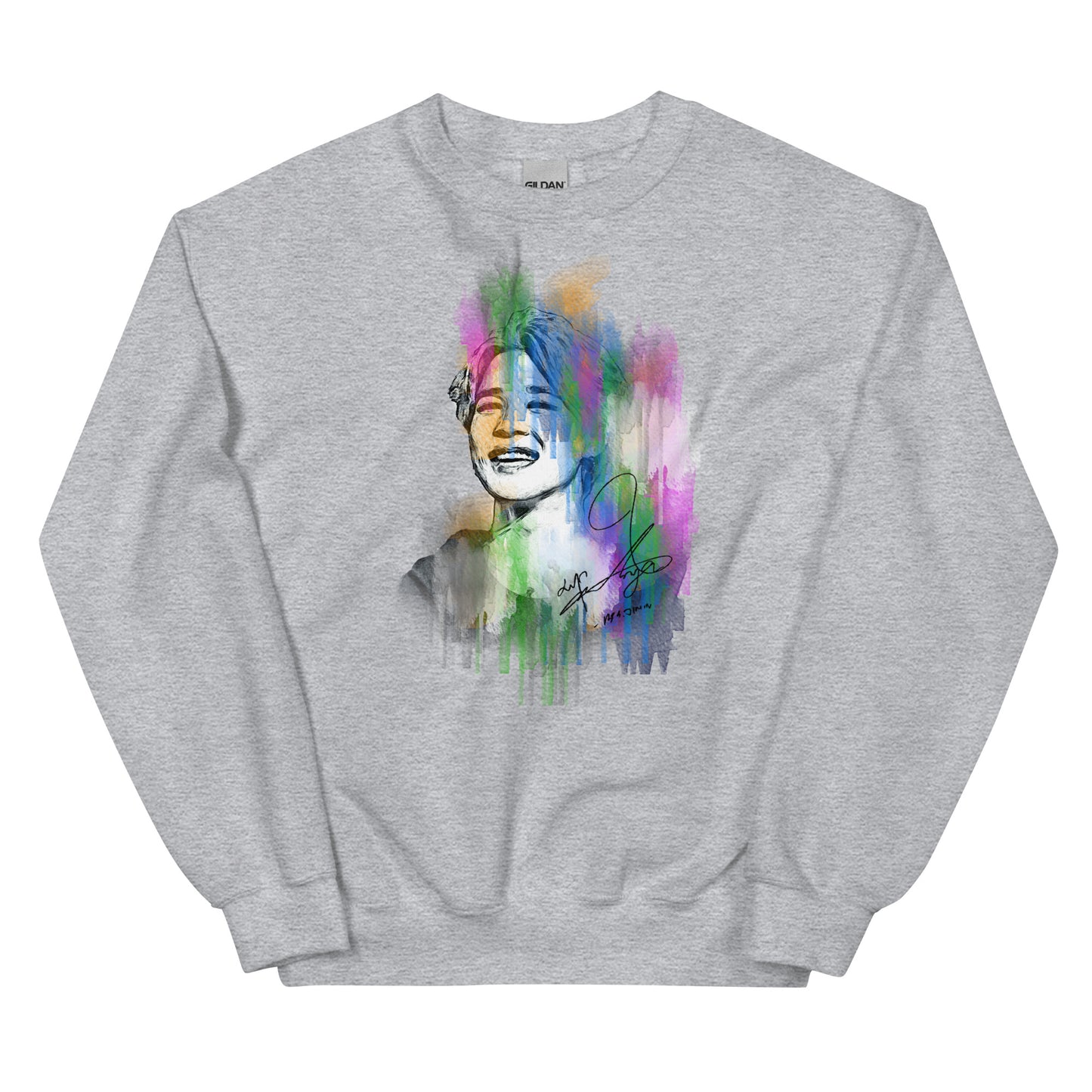 BTS Jimin, Park Ji-min Waterpaint Portrait Unisex Sweatshirt
