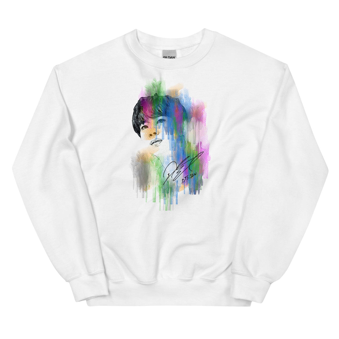 BTS Jin, Kim Seok-jin Waterpaint Portrait Unisex Sweatshirt