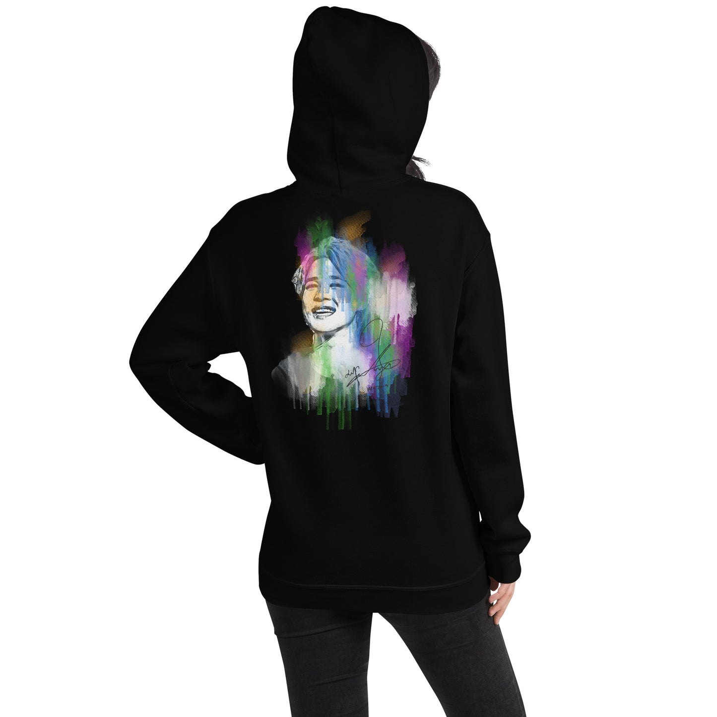 BTS Jimin, Park Ji-min Waterpaint Portrait Unisex Hoodie