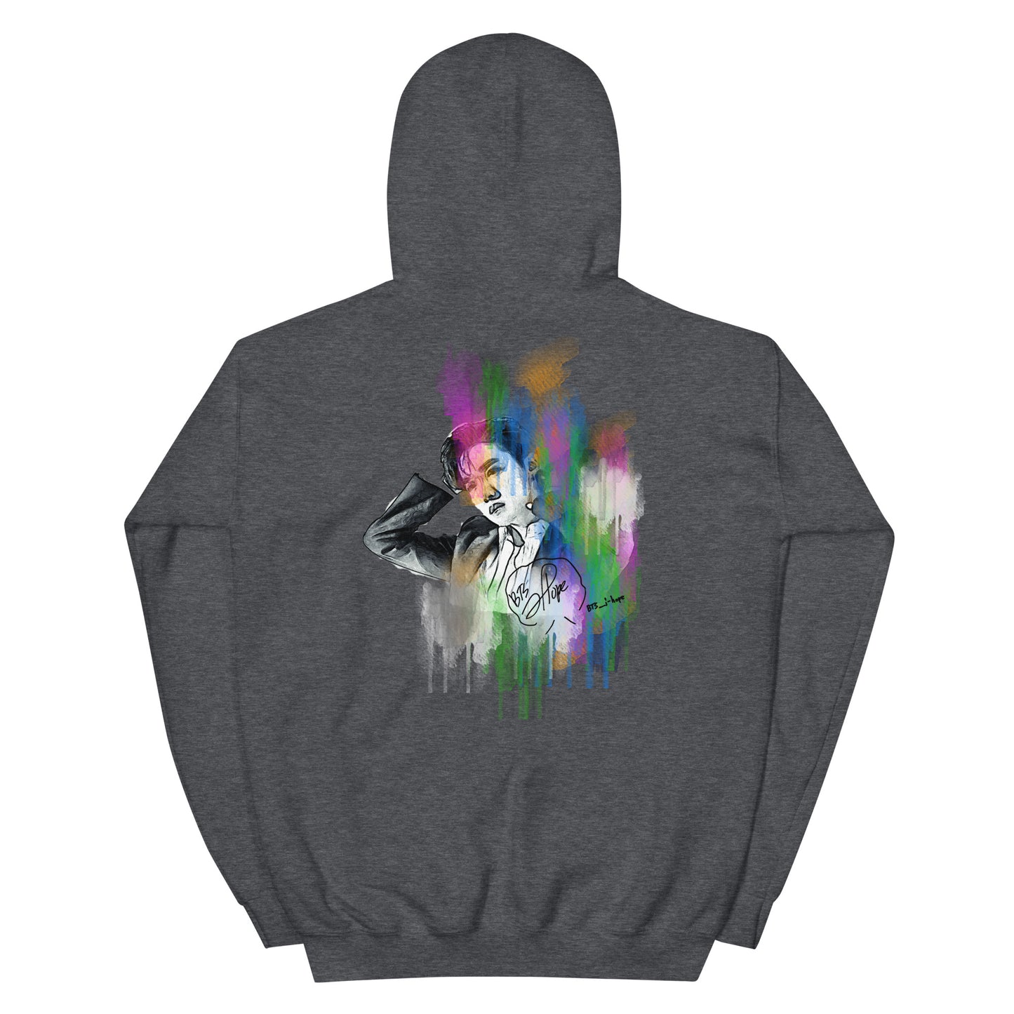 BTS J-Hope, Jung Ho-seok Waterpaint Portrait Unisex Hoodie