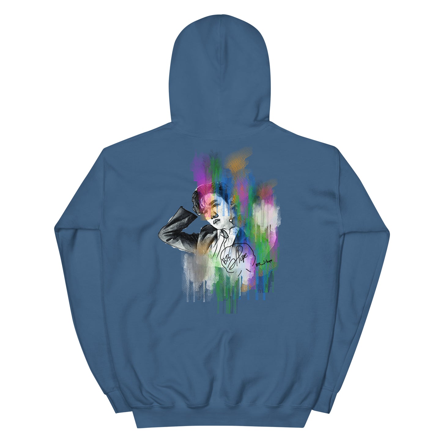 BTS J-Hope, Jung Ho-seok Waterpaint Portrait Unisex Hoodie