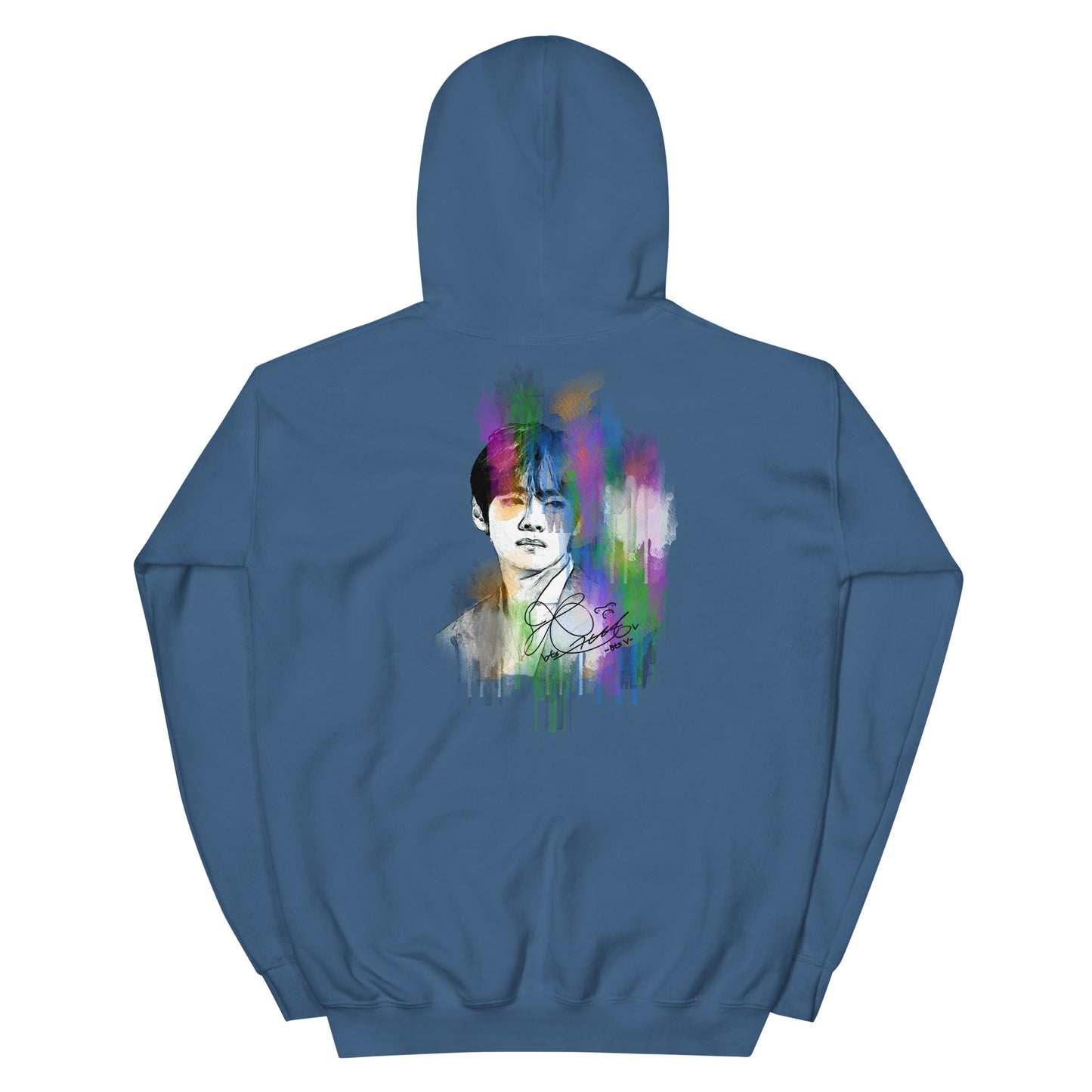 BTS V, Kim Tae-hyung Waterpaint Portrait Unisex Hoodie