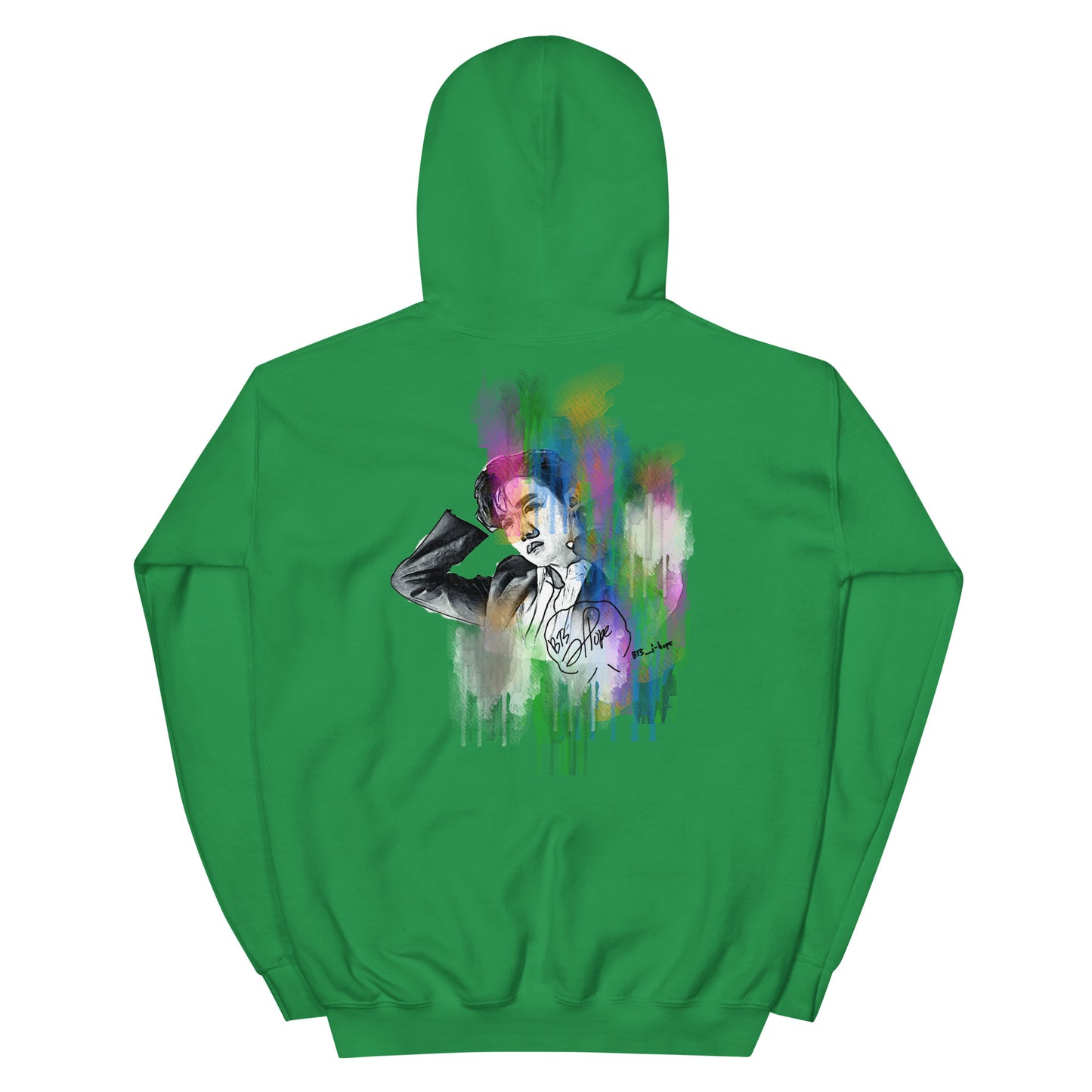 BTS J-Hope, Jung Ho-seok Waterpaint Portrait Unisex Hoodie