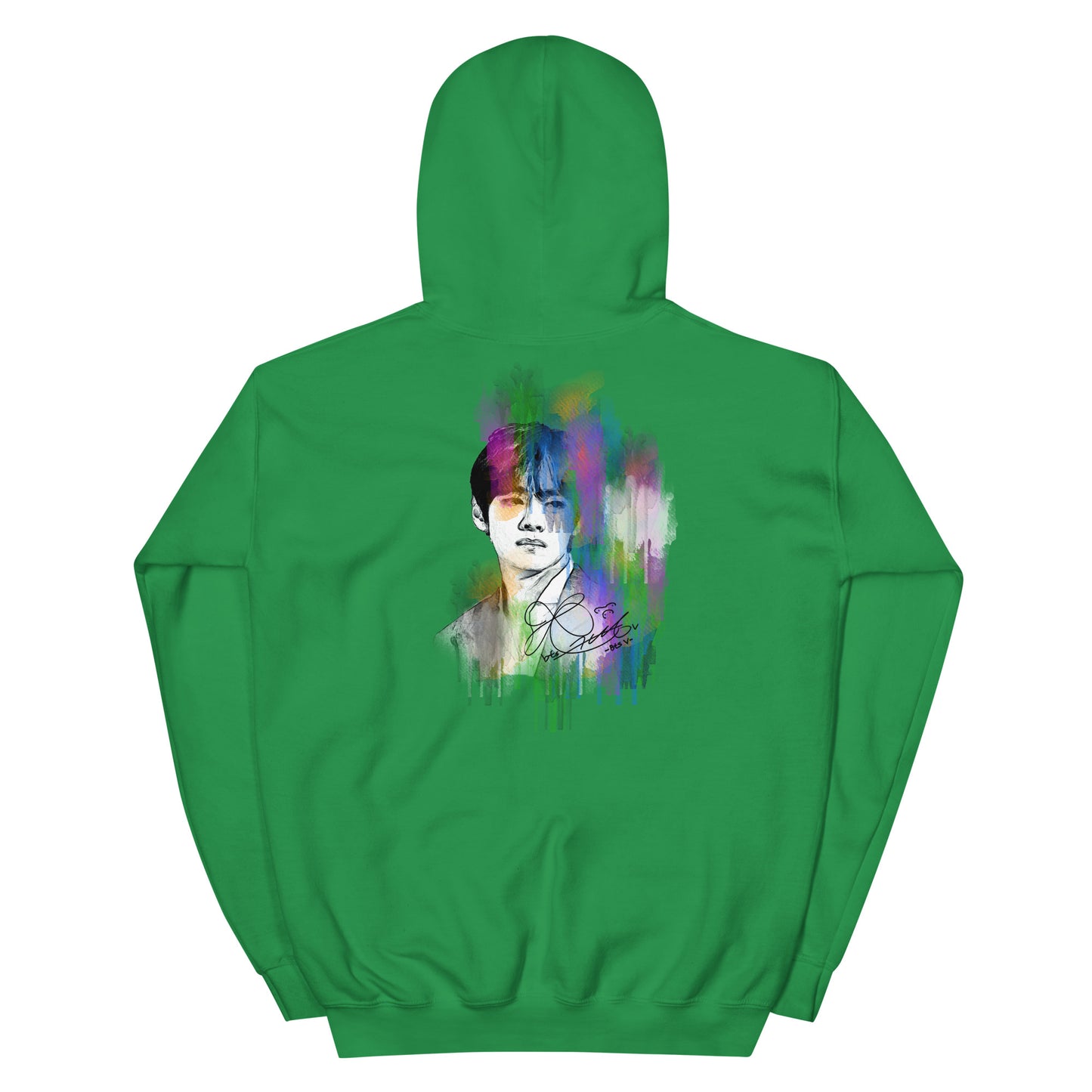 BTS V, Kim Tae-hyung Waterpaint Portrait Unisex Hoodie