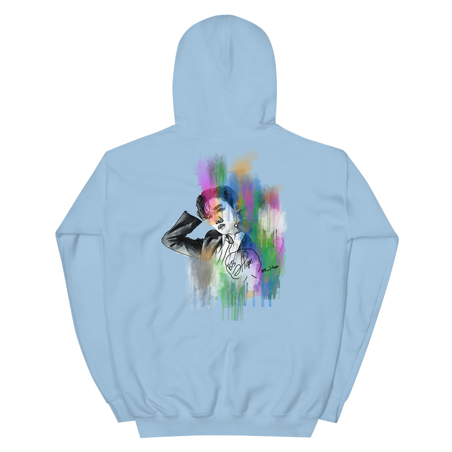 BTS J-Hope, Jung Ho-seok Waterpaint Portrait Unisex Hoodie