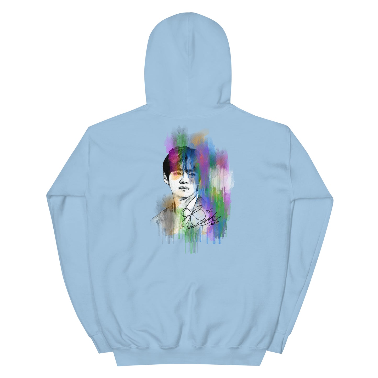 BTS V, Kim Tae-hyung Waterpaint Portrait Unisex Hoodie