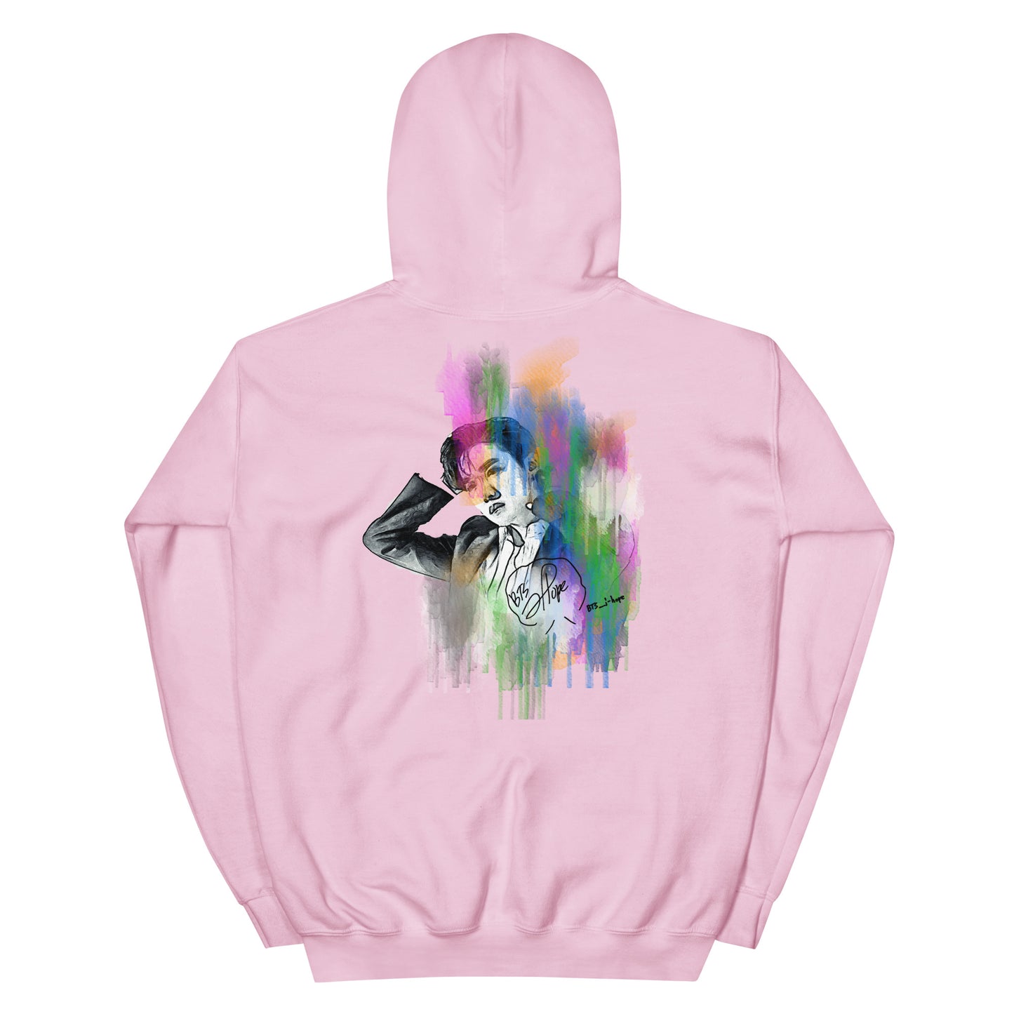 BTS J-Hope, Jung Ho-seok Waterpaint Portrait Unisex Hoodie