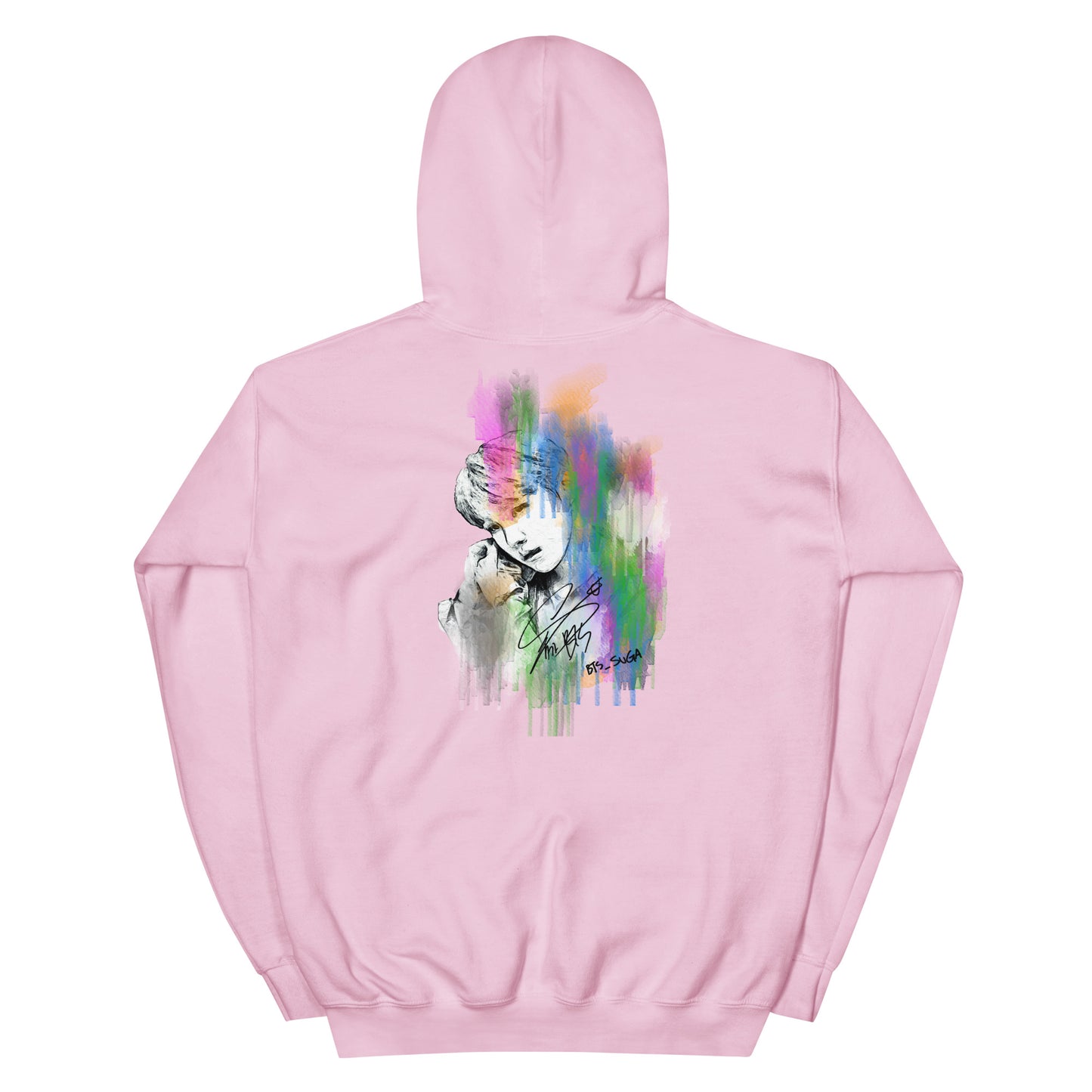 BTS Suga, Min Yoon-gi Waterpaint Portrait Unisex Hoodie