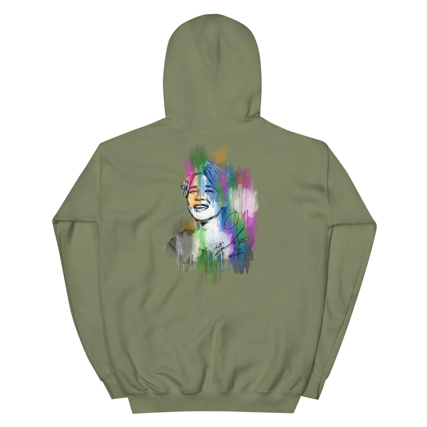 BTS Jimin, Park Ji-min Waterpaint Portrait Unisex Hoodie