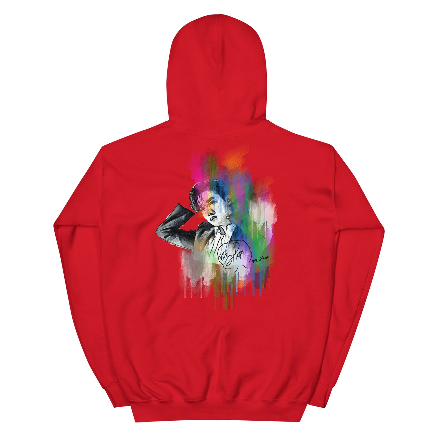 BTS J-Hope, Jung Ho-seok Waterpaint Portrait Unisex Hoodie