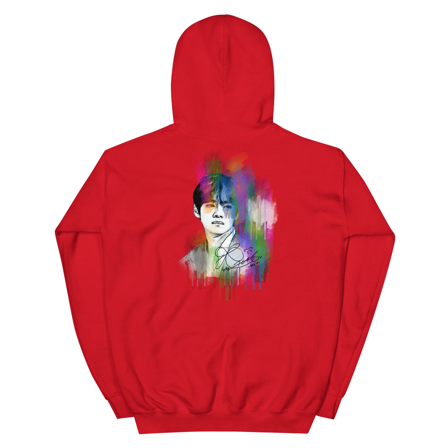 BTS V, Kim Tae-hyung Waterpaint Portrait Unisex Hoodie