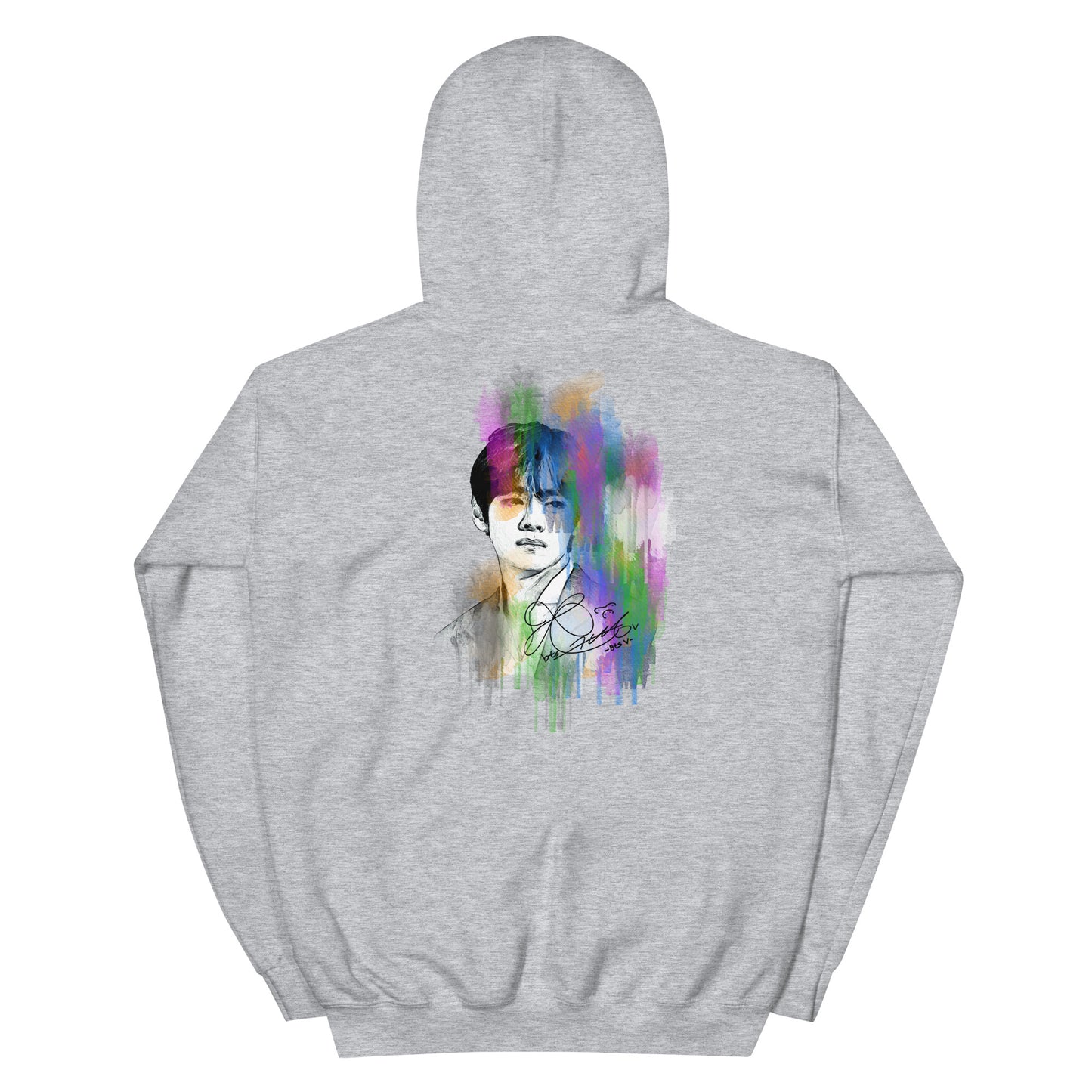 BTS V, Kim Tae-hyung Waterpaint Portrait Unisex Hoodie