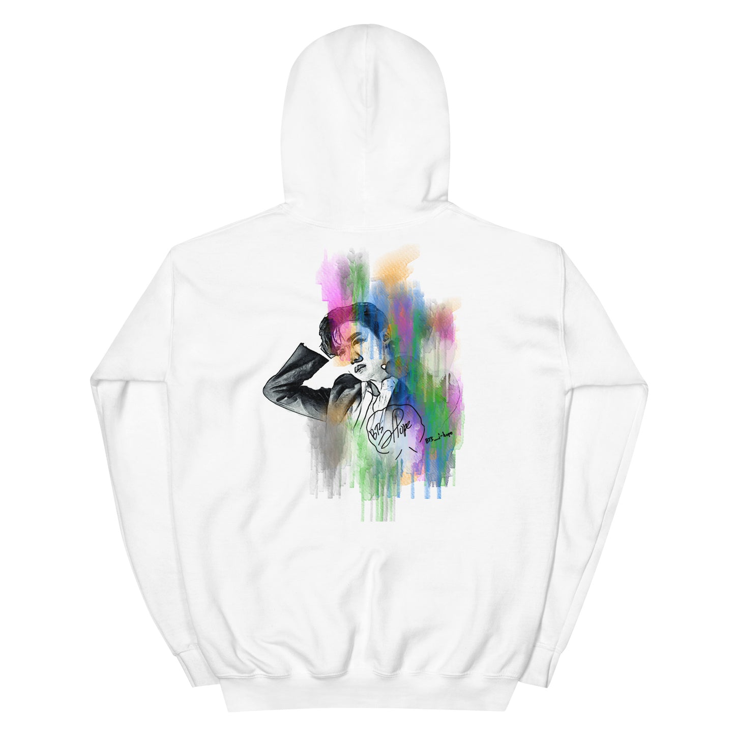 BTS J-Hope, Jung Ho-seok Waterpaint Portrait Unisex Hoodie