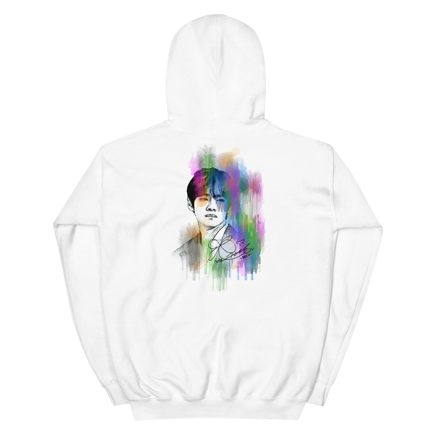 BTS V, Kim Tae-hyung Waterpaint Portrait Unisex Hoodie