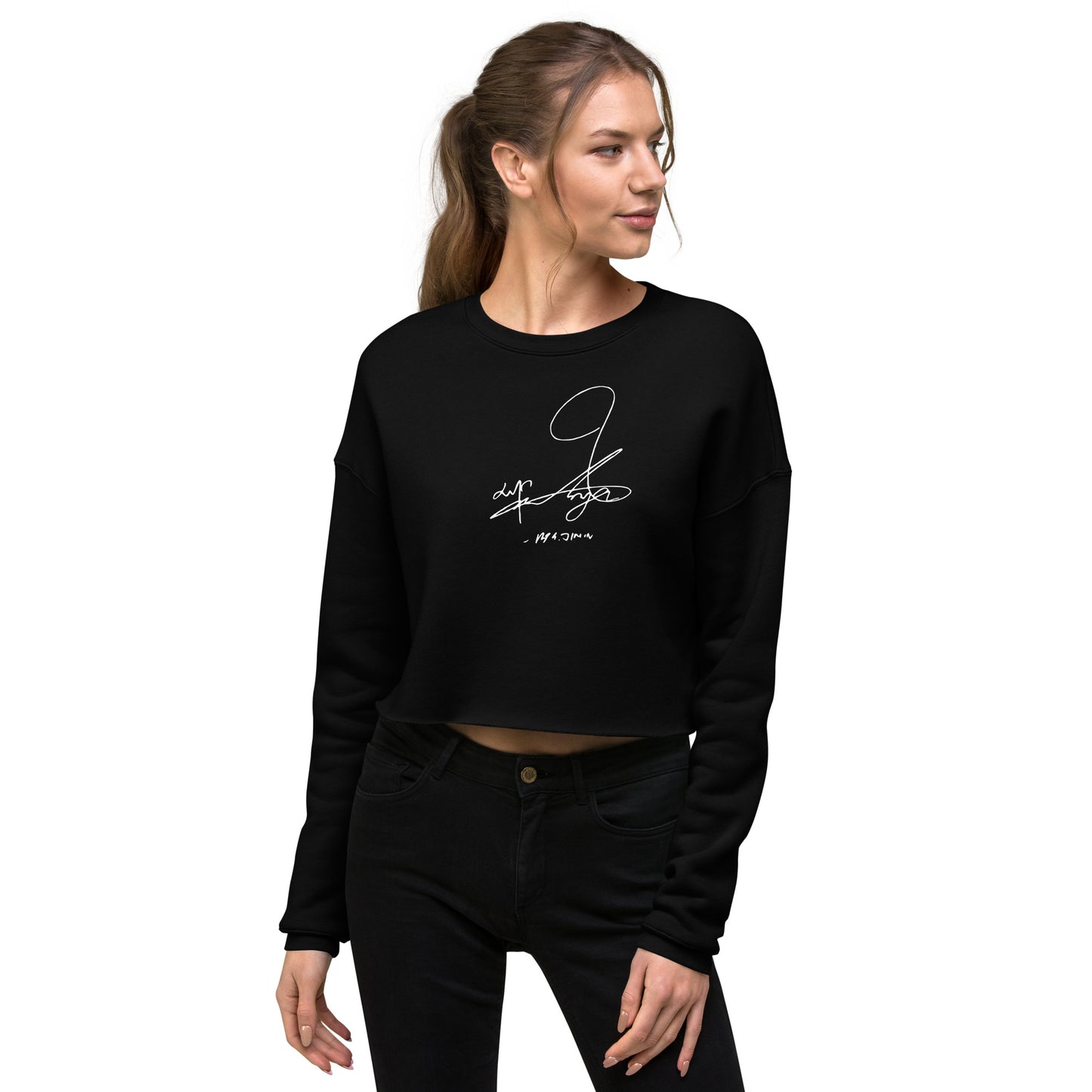 BTS Jimin, Park Ji-min Autograph Women's Cropped Sweatshirt