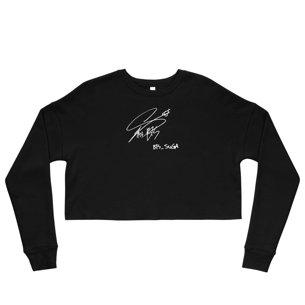BTS Suga, Min Yoon-gi Autograph Women's Cropped Sweatshirt