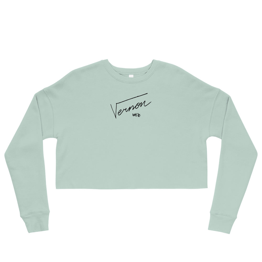 SEVENTEEN Vernon, Hansol Vernon Chwe Autograph Women's Cropped Sweatshirt