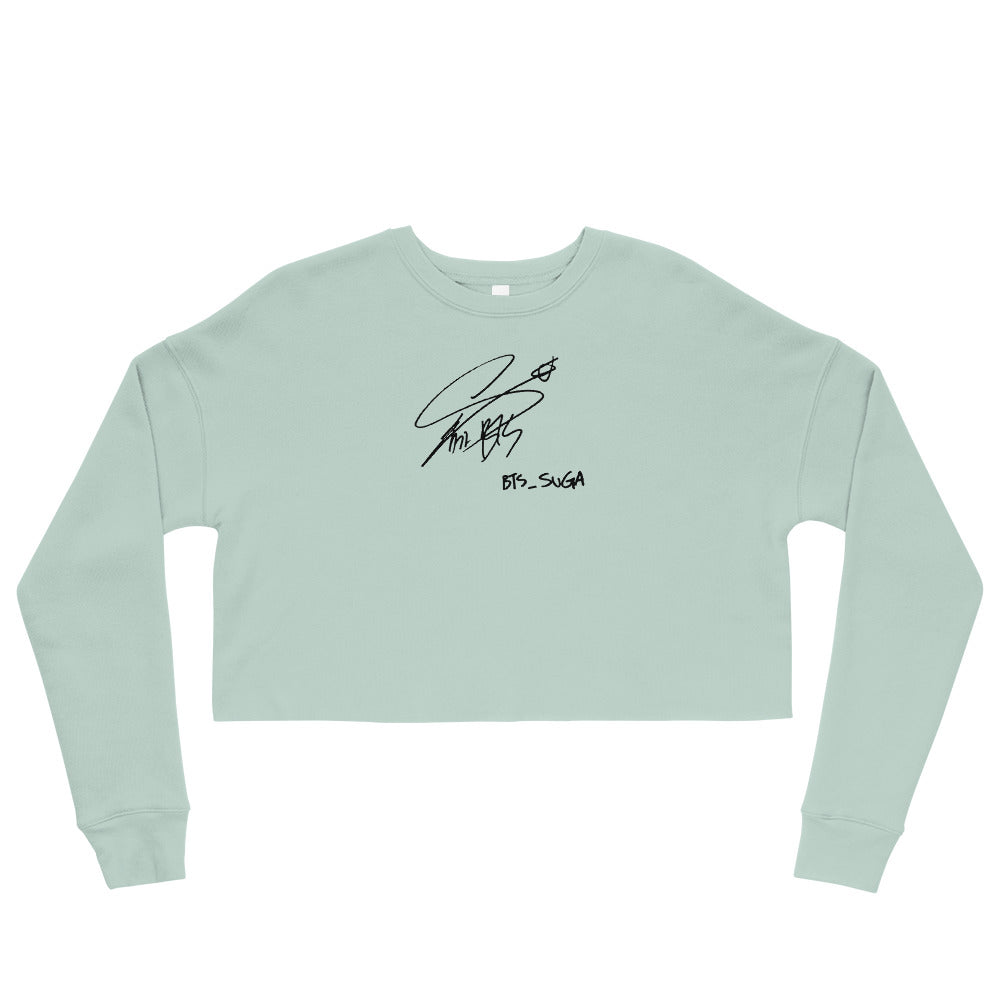 BTS Suga, Min Yoon-gi Autograph Women's Cropped Sweatshirt