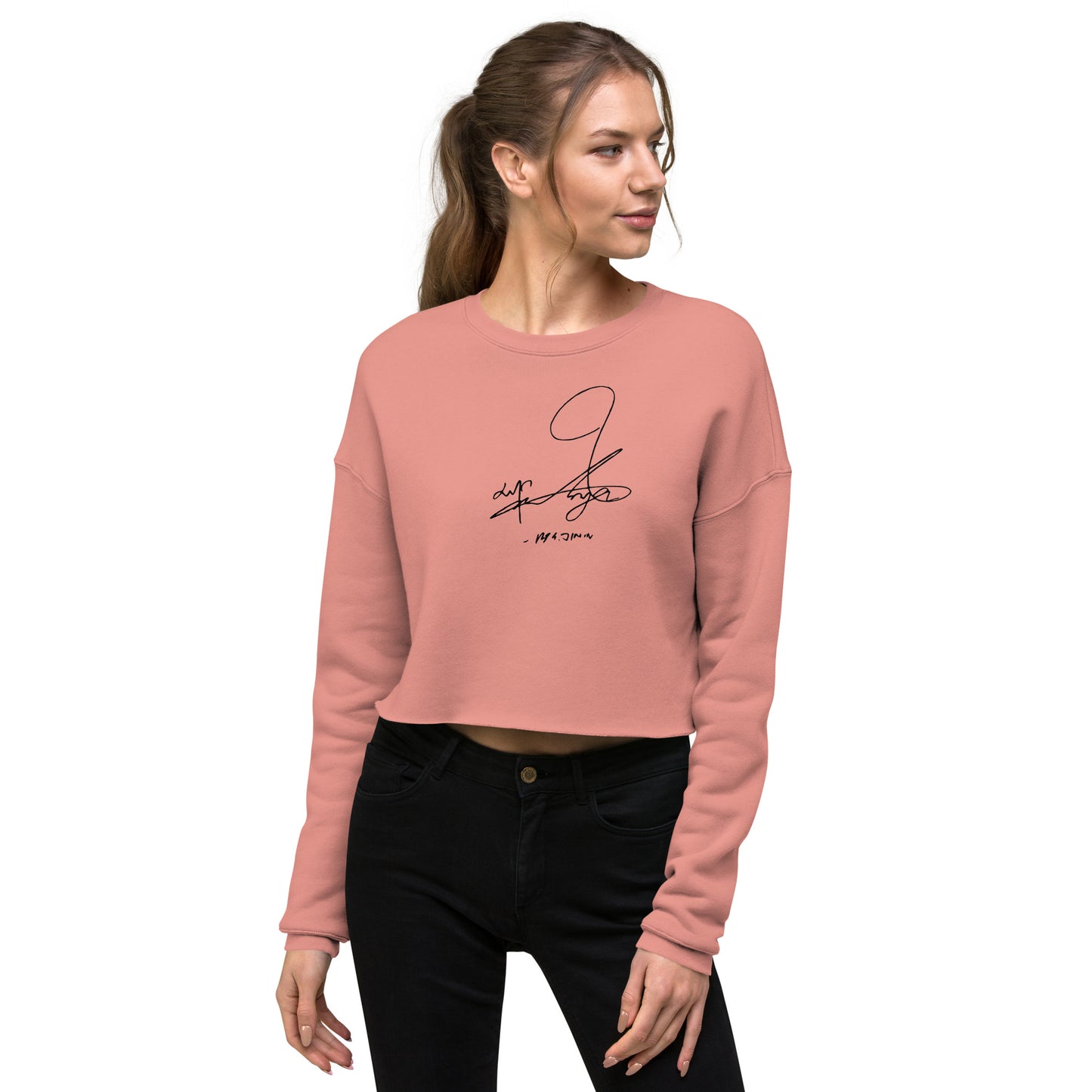 BTS Jimin, Park Ji-min Autograph Women's Cropped Sweatshirt