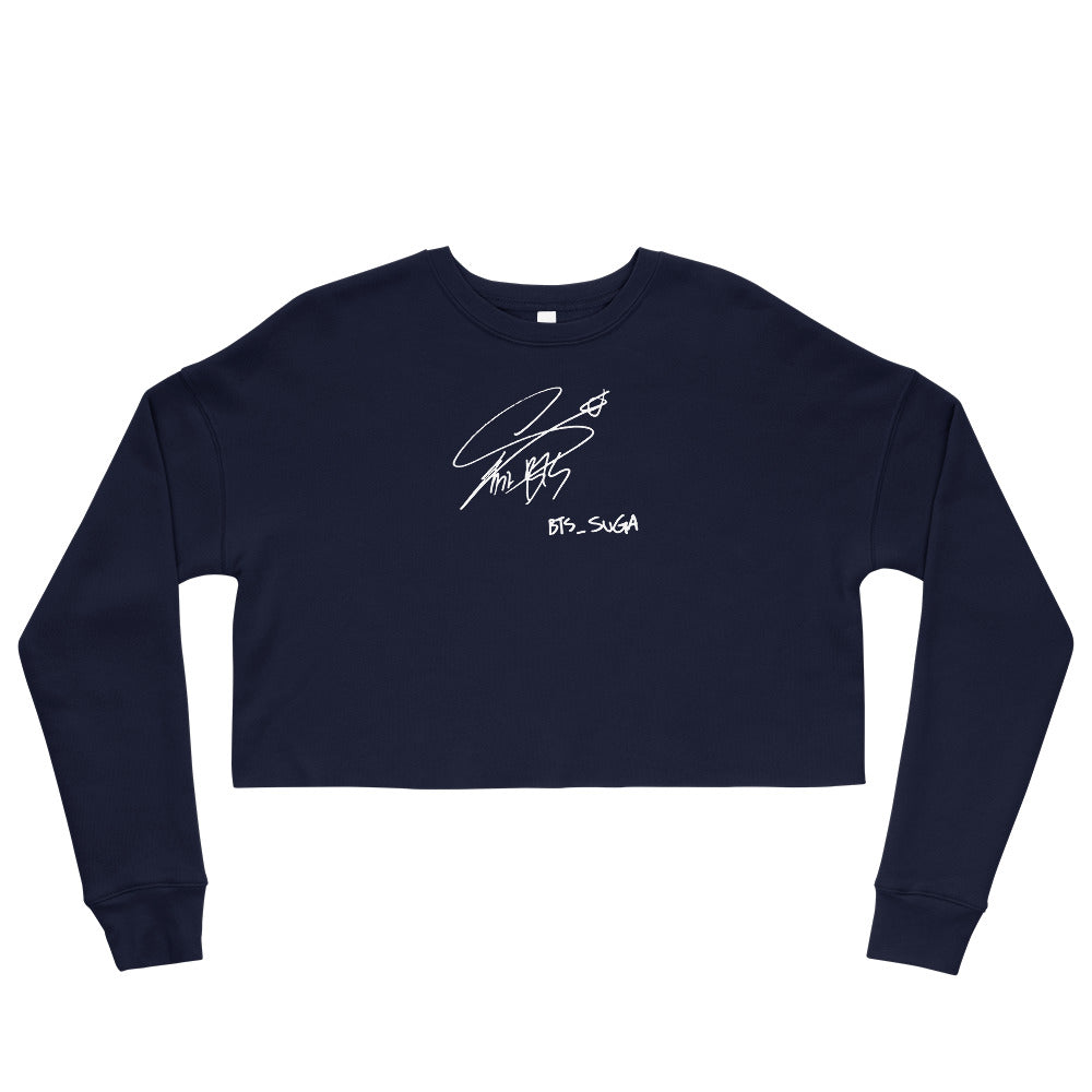 BTS Suga, Min Yoon-gi Autograph Women's Cropped Sweatshirt
