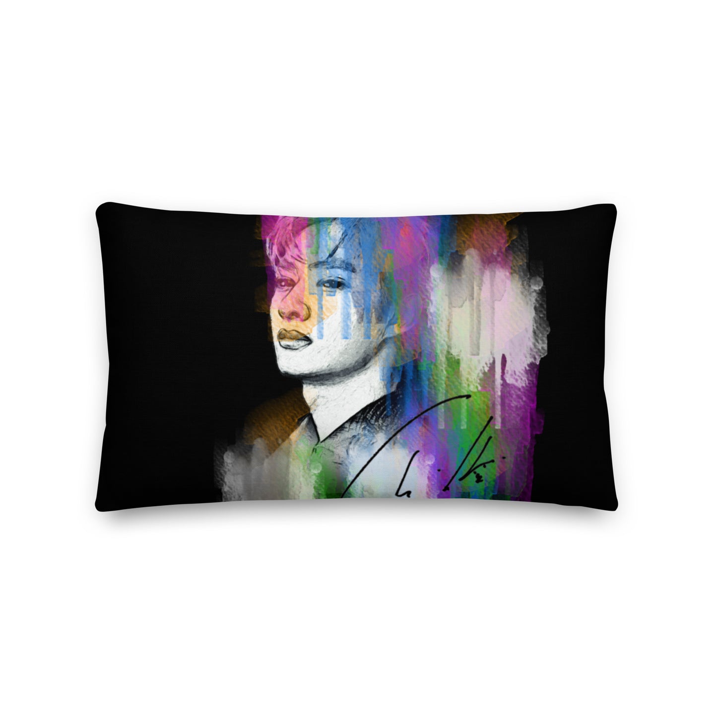 SEVENTEEN Jun, Wen Junhui Waterpaint Portrait Premium Pillow