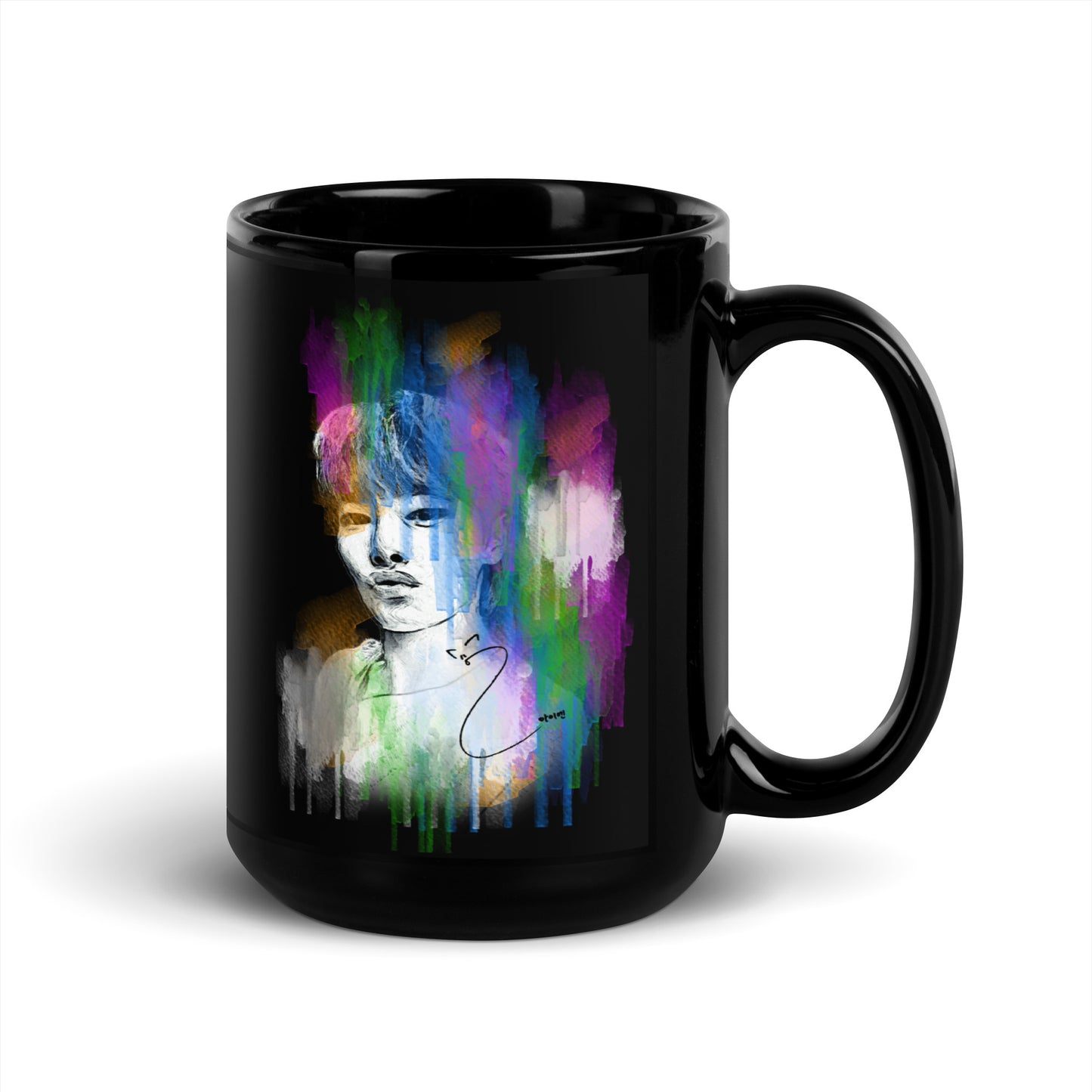 Stray Kids I.N, Yang Jeong-in Waterpaint Portrait Ceramic Mug