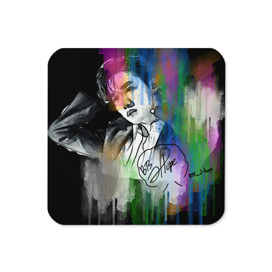 BTS J-Hope, Jung Ho-seok Waterpaint Portrait Cork Coaster