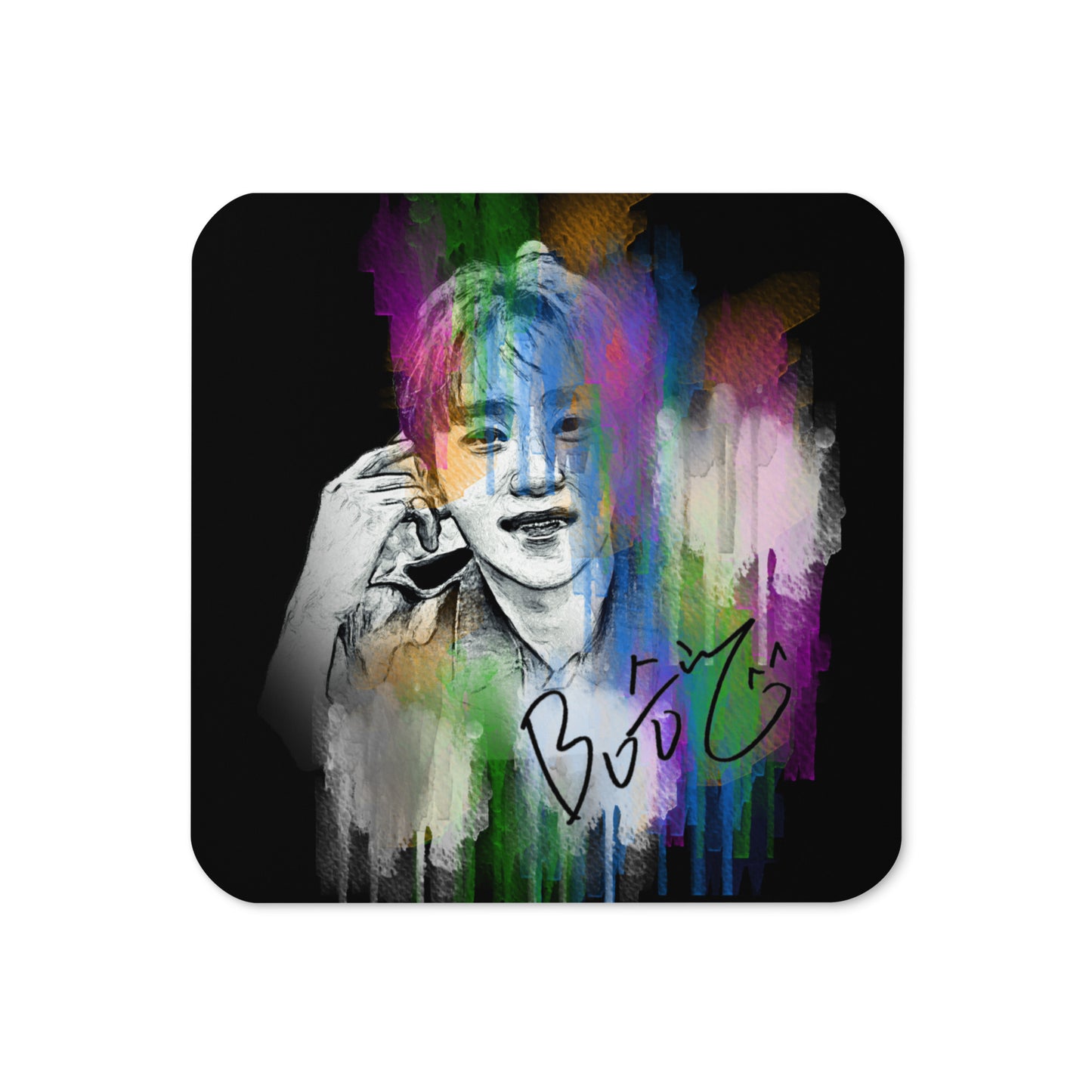 SEVENTEEN Seungkwan, Boo Seung-kwan Waterpaint Portrait Cork Coaster