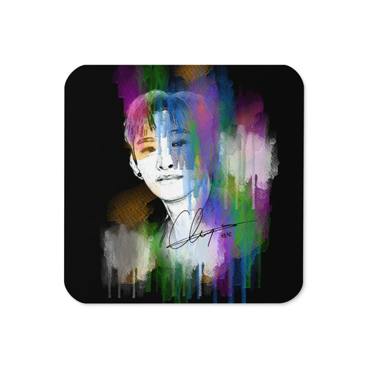 Stray Kids Bang Chan, Christopher Bang Waterpaint Portrait Cork Coaster