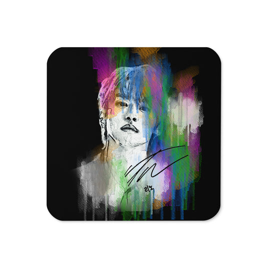 Stray Kids Lee Know, Lee Min-ho Waterpaint Portrait Cork Coaster