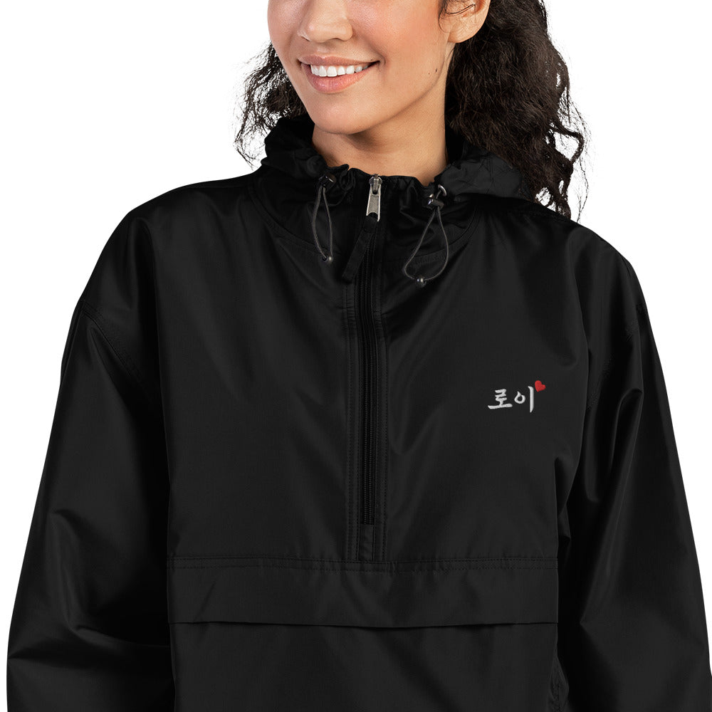 Roy in Korean Kpop Merch Champion Embroidery Unisex Anorak Jacket - kpophow