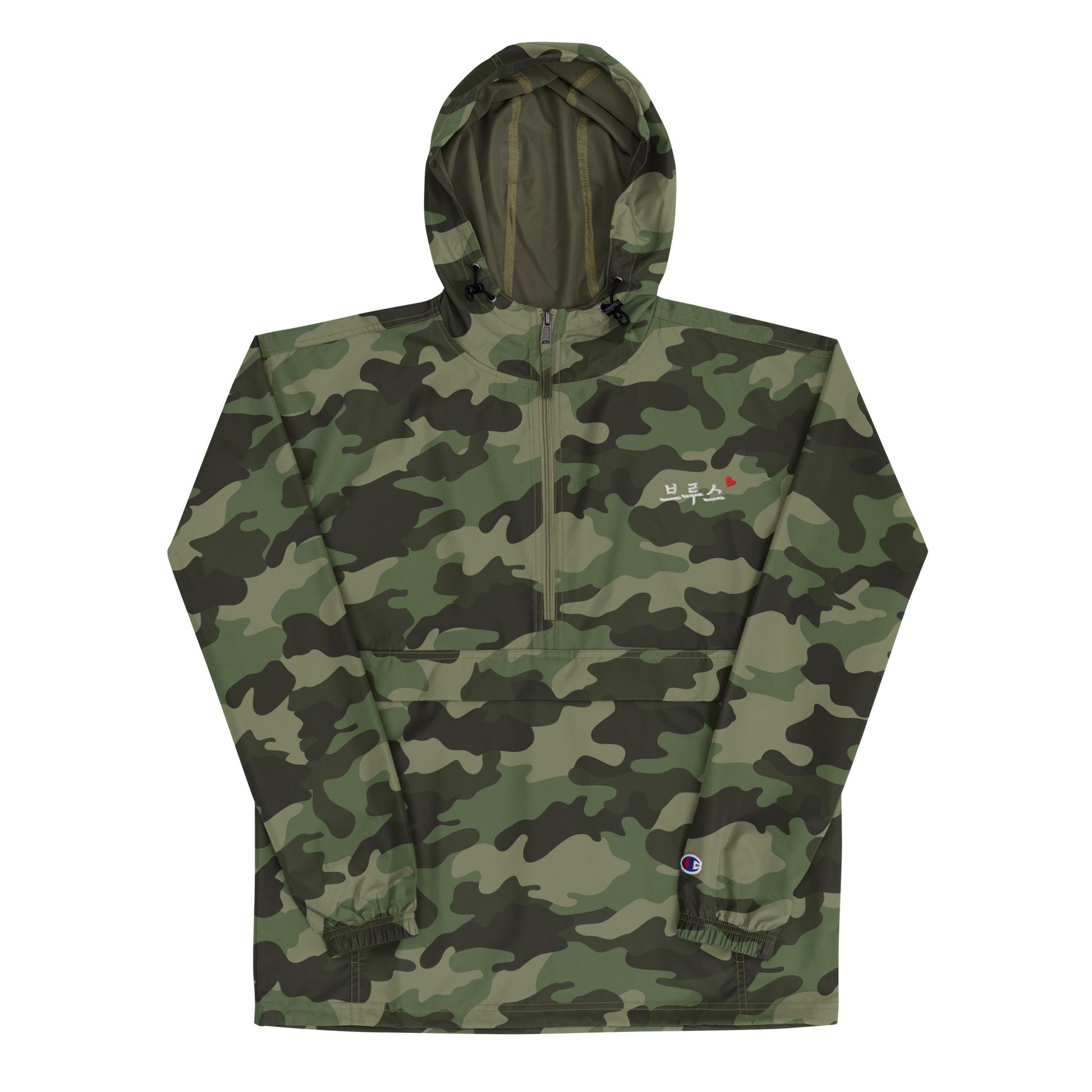 Bruce in Korean Kpop Merch Champion Embroidery Unisex Anorak Jacket - kpophow