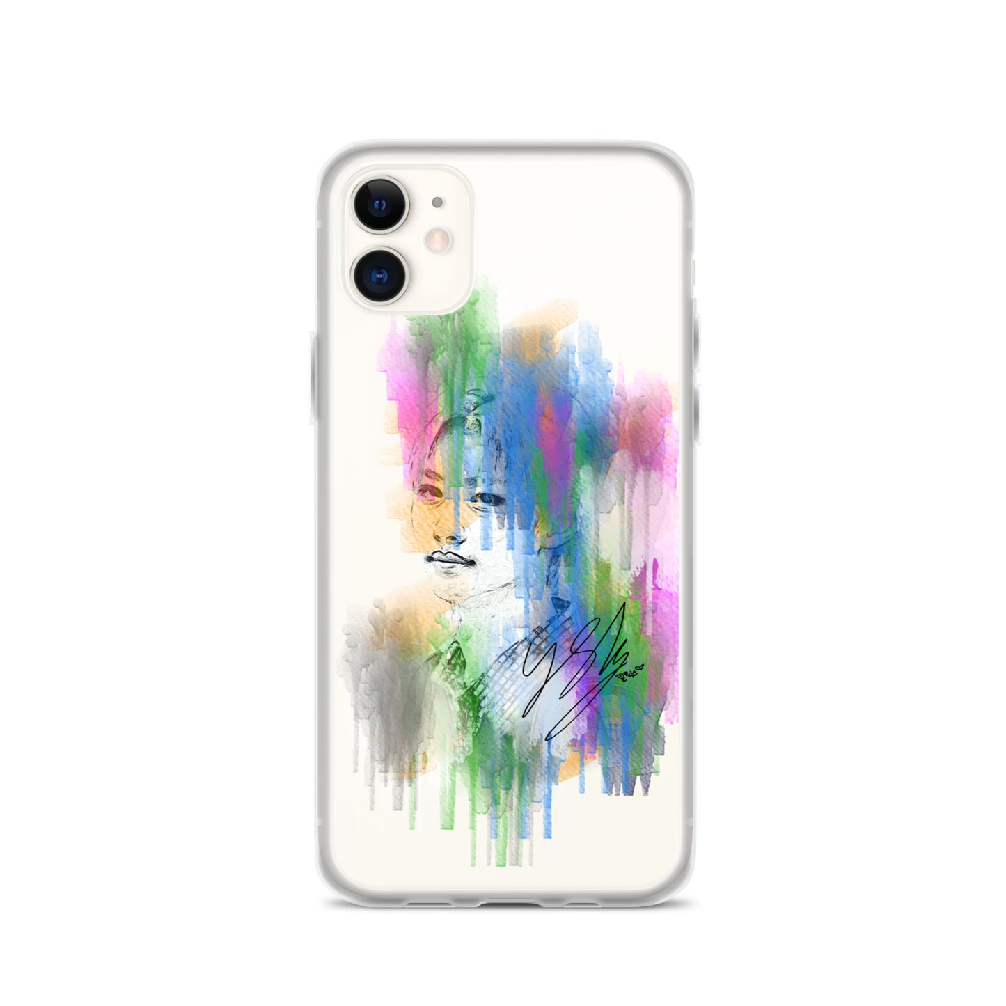 Stray Kids Felix, Lee Felix Waterpaint Portrait iPhone Case