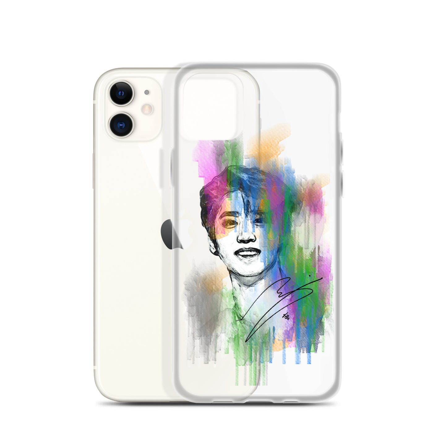 Stray Kids Han, Han Ji-sung Waterpaint Portrait iPhone Case