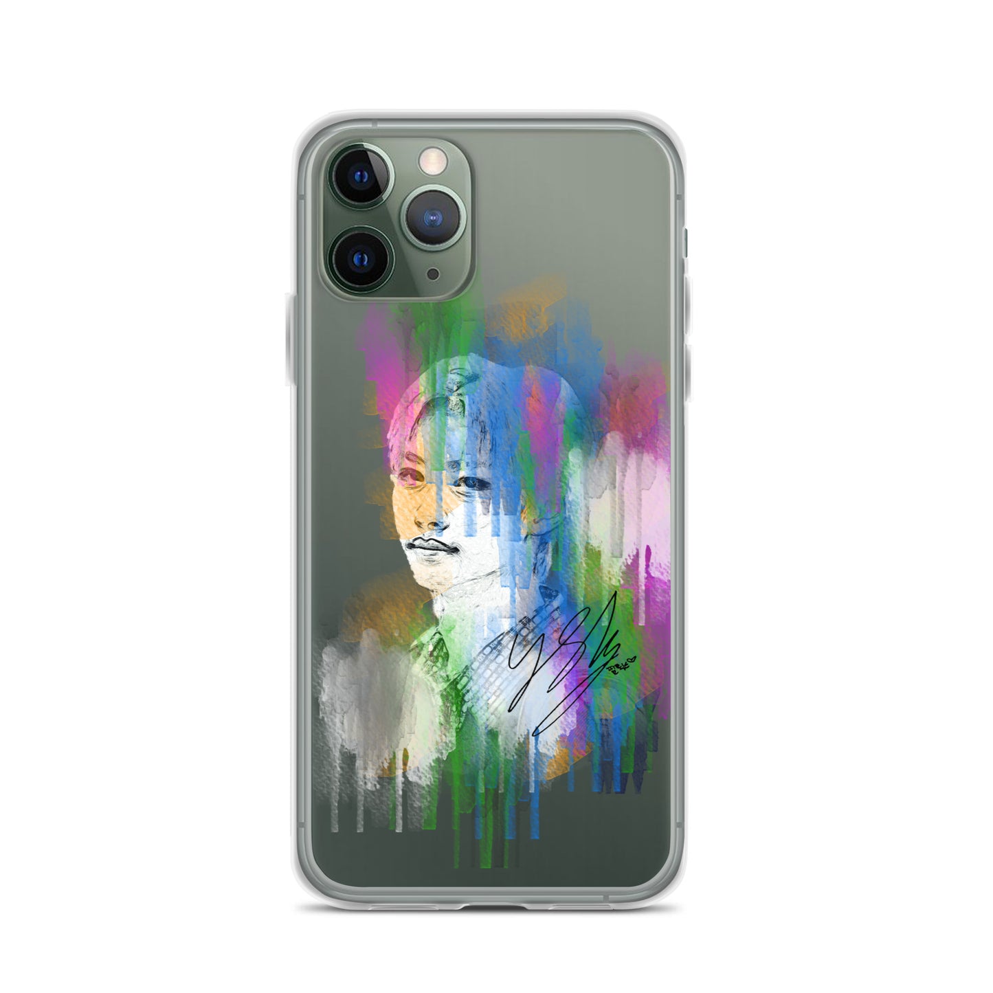 Stray Kids Felix, Lee Felix Waterpaint Portrait iPhone Case