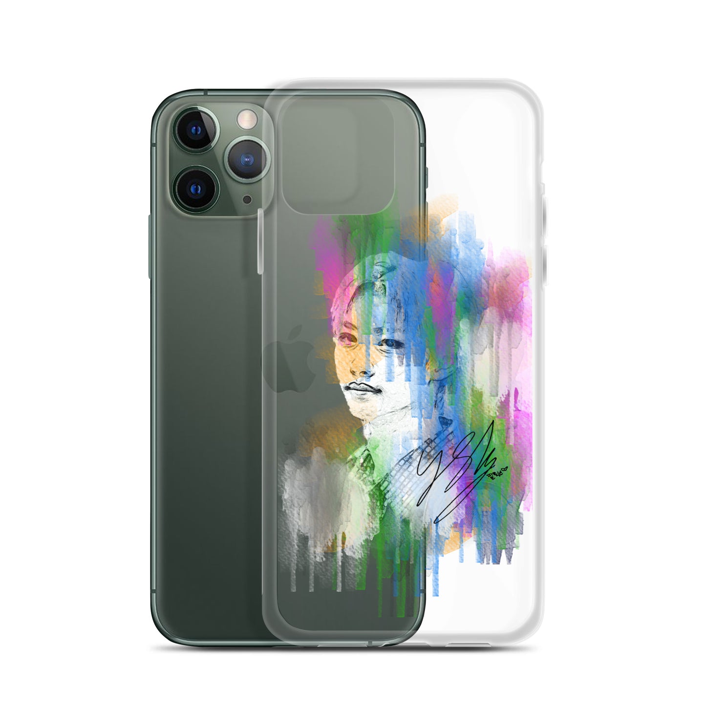 Stray Kids Felix, Lee Felix Waterpaint Portrait iPhone Case
