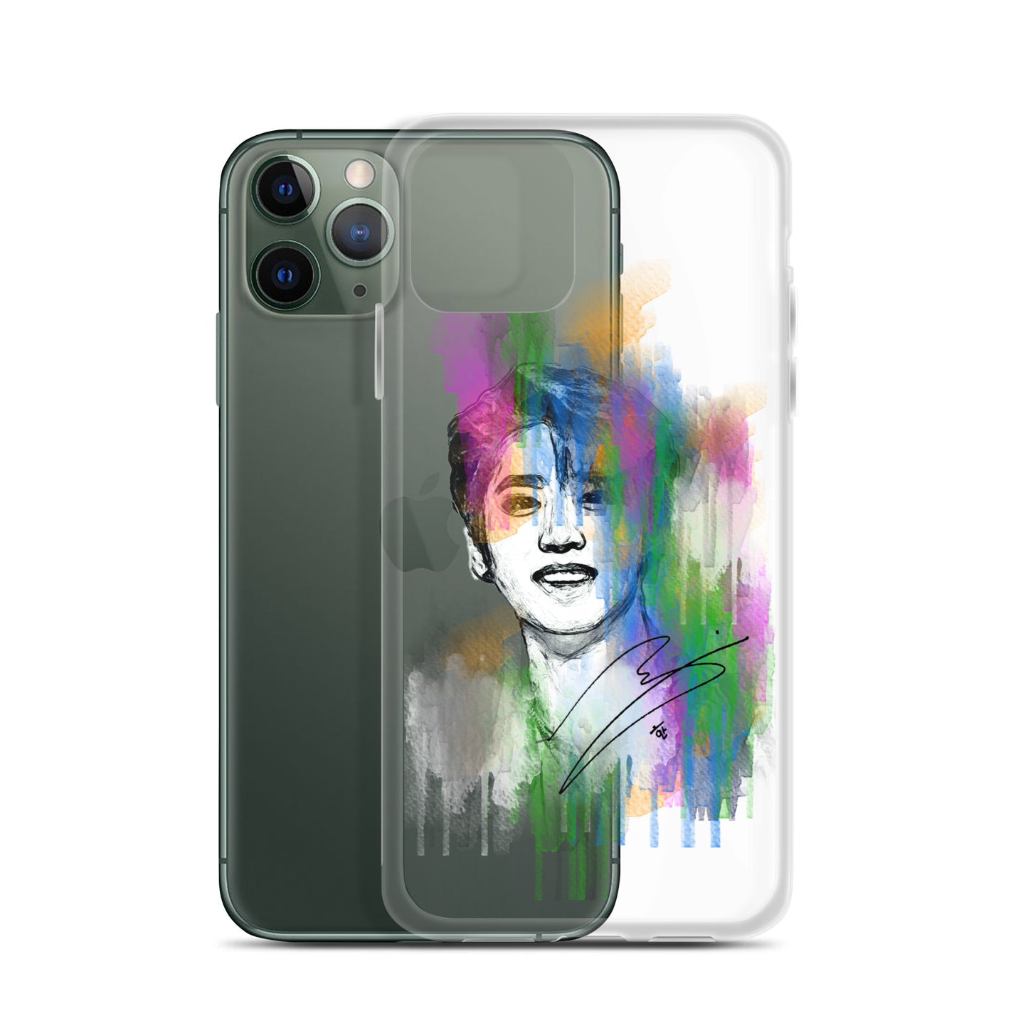 Stray Kids Han, Han Ji-sung Waterpaint Portrait iPhone Case